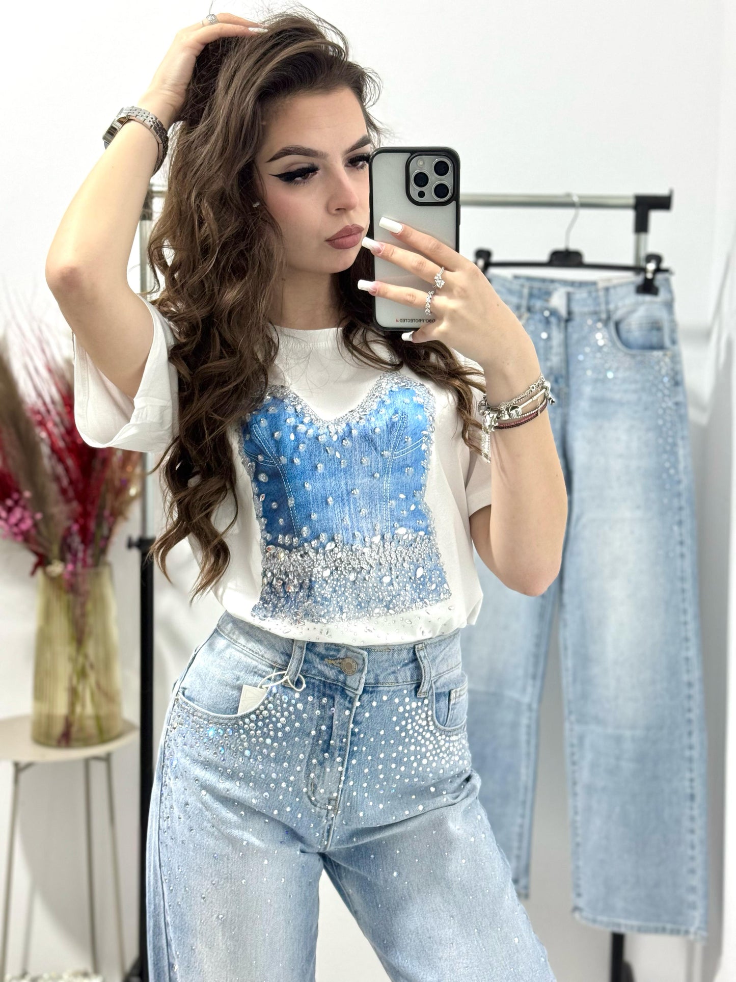 Tricou cu imprimeu top Venice