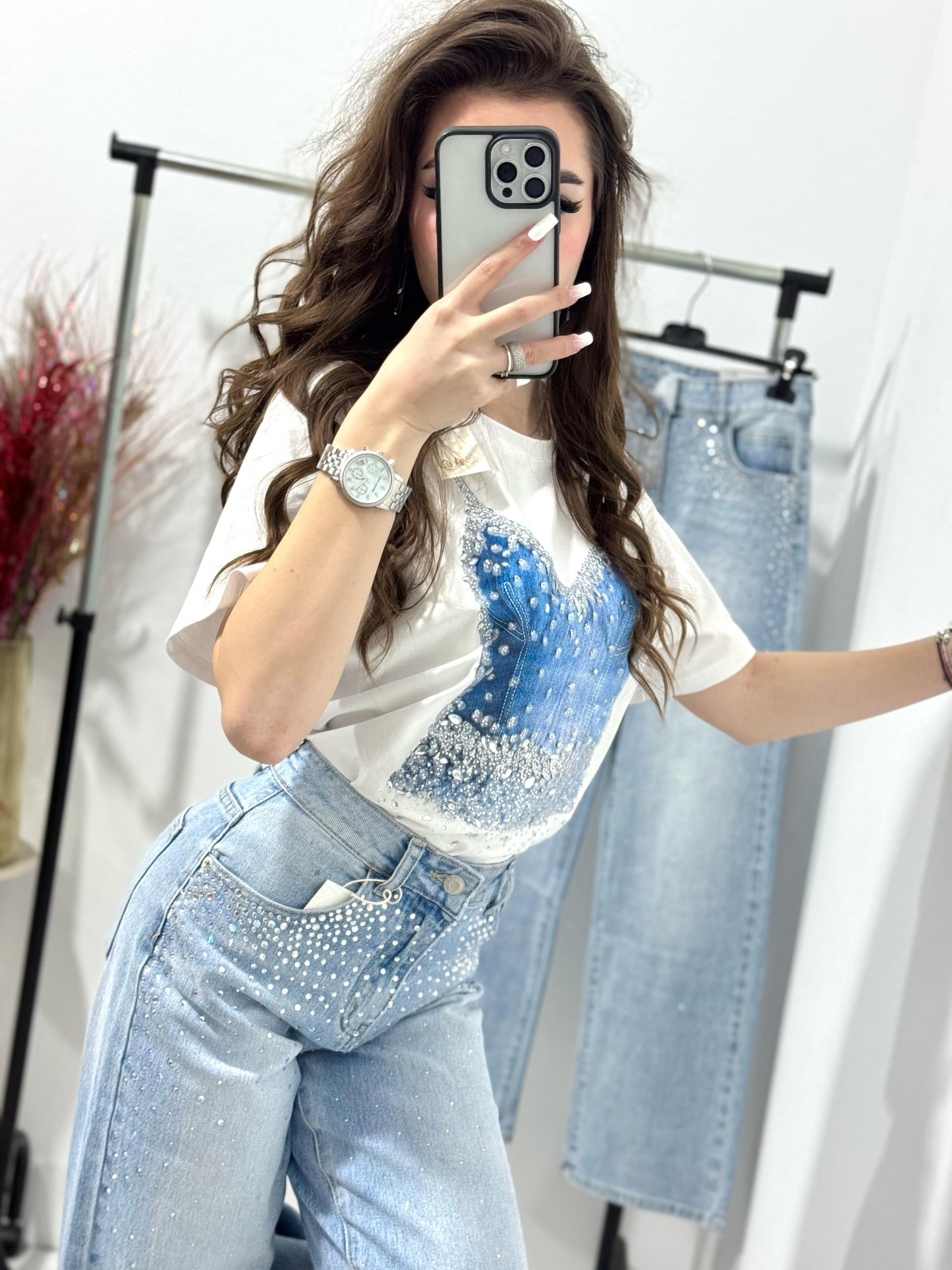 Tricou cu imprimeu top Venice