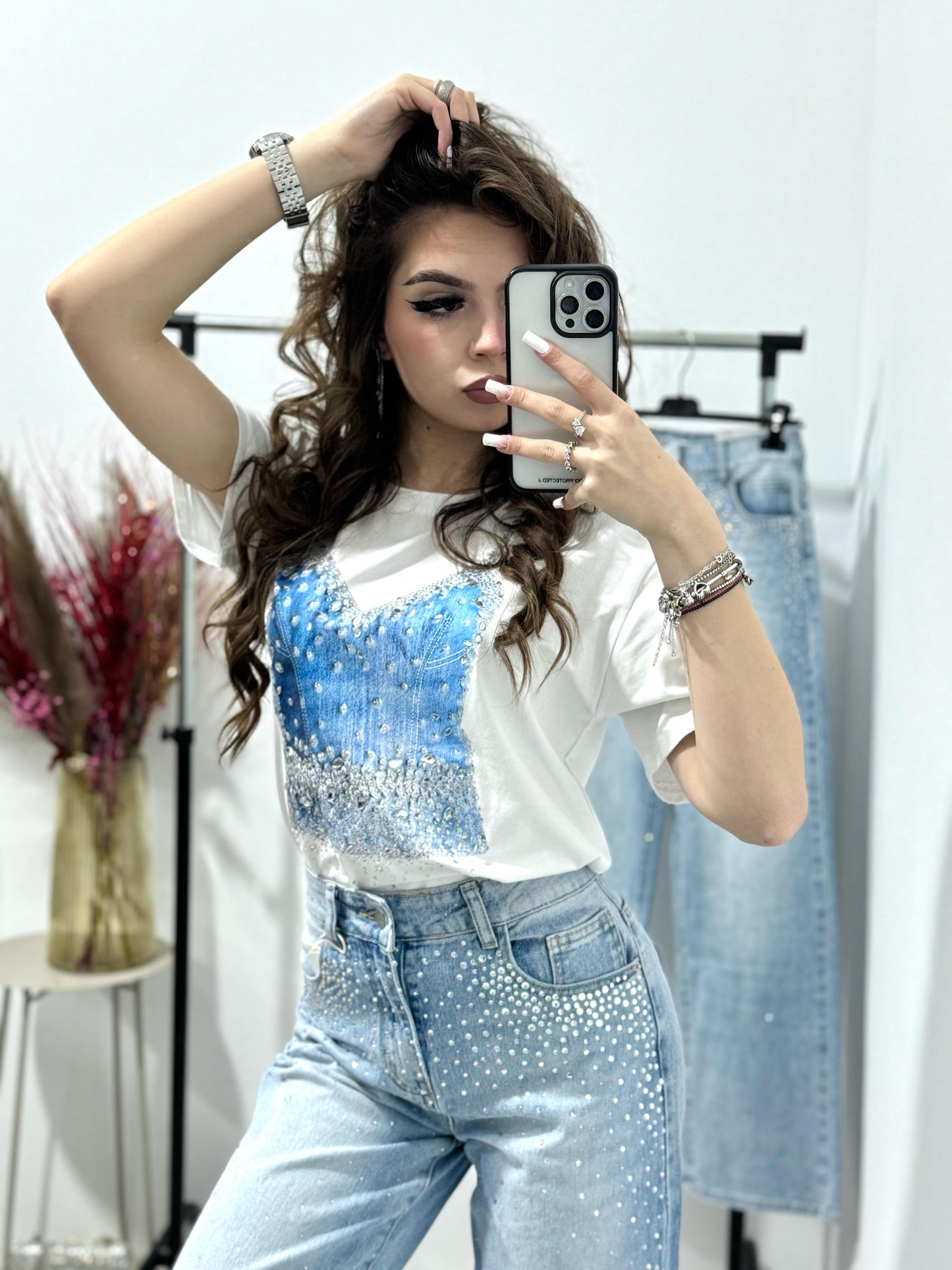 Tricou cu imprimeu top Venice