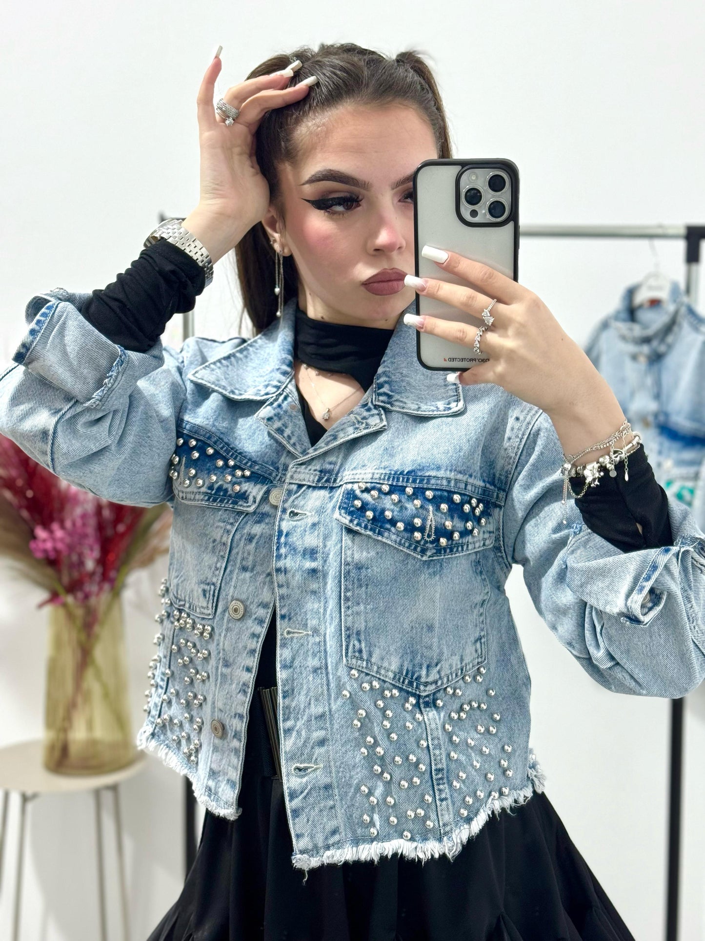 Geaca scurta din denim Monique