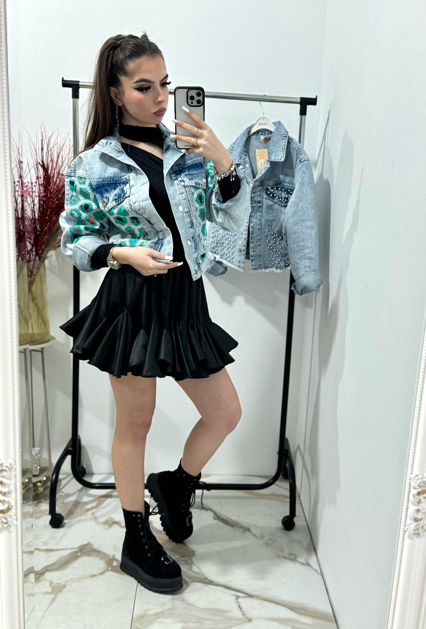 Geaca scurta din denim Rossa