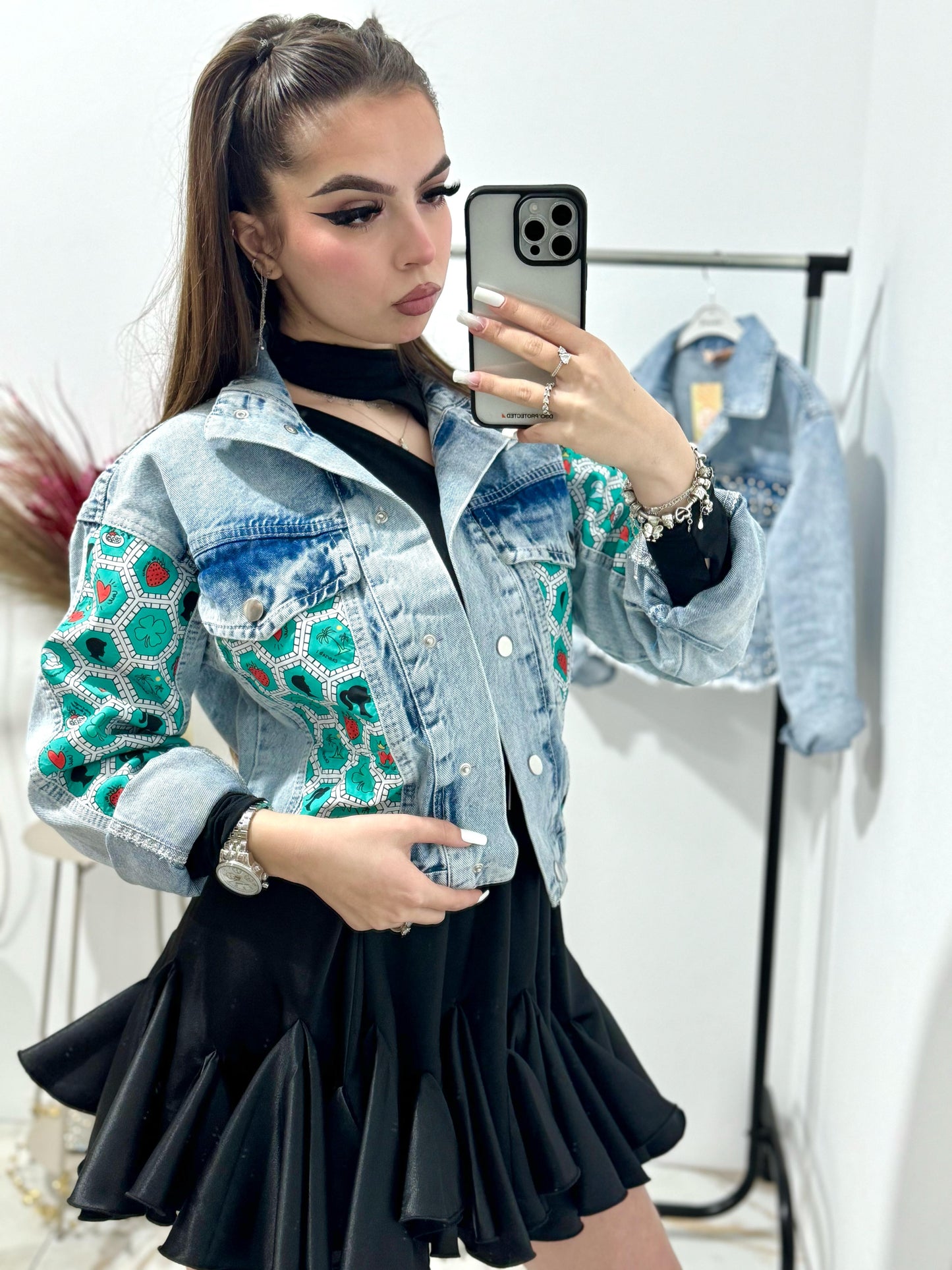 Geaca scurta din denim Rossa