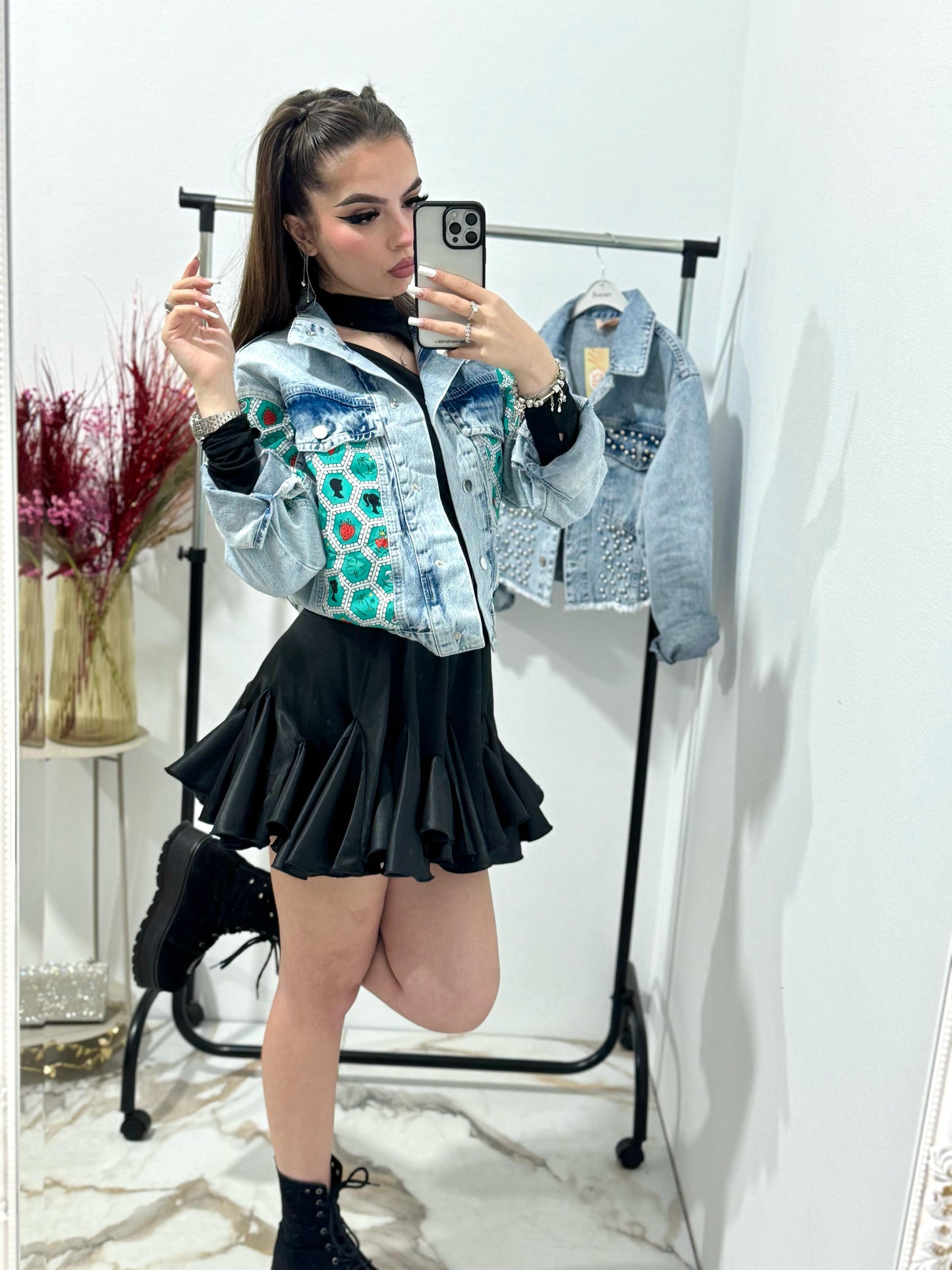 Geaca scurta din denim Rossa