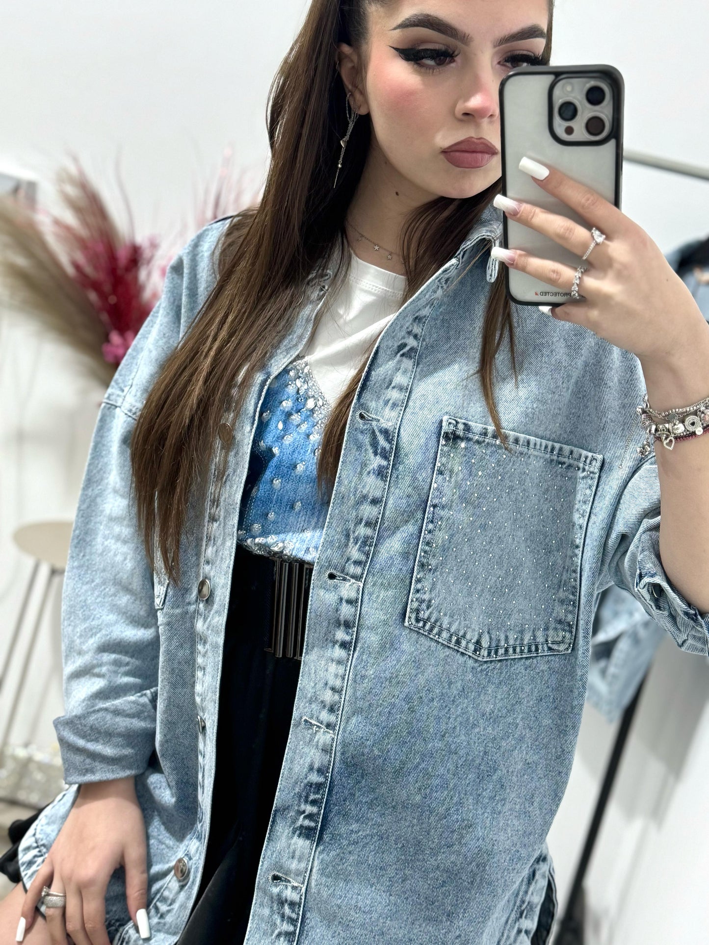 Geaca lunga denim Inna