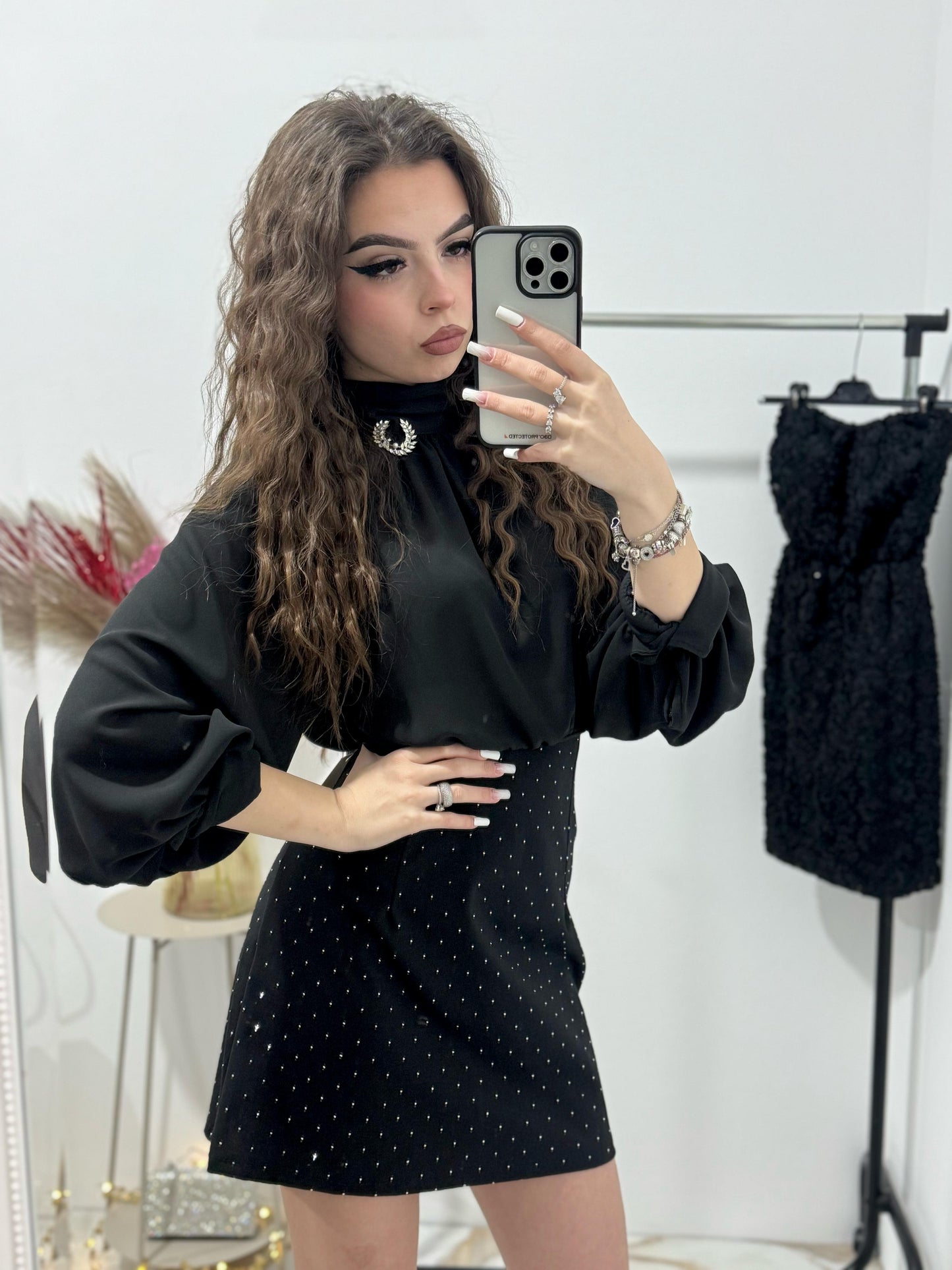 Rochie neagra eleganta Ioana