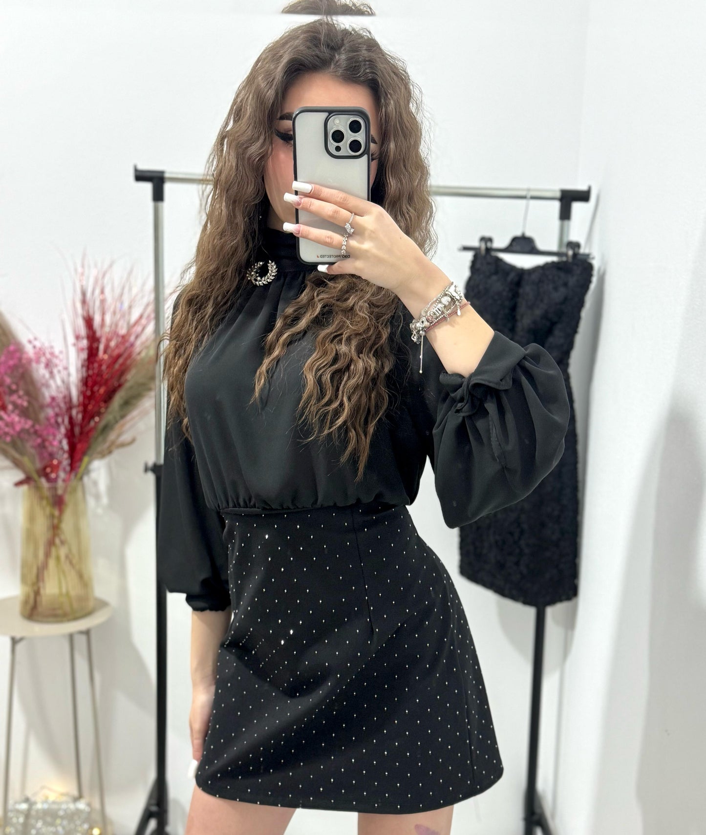 Rochie neagra eleganta Ioana