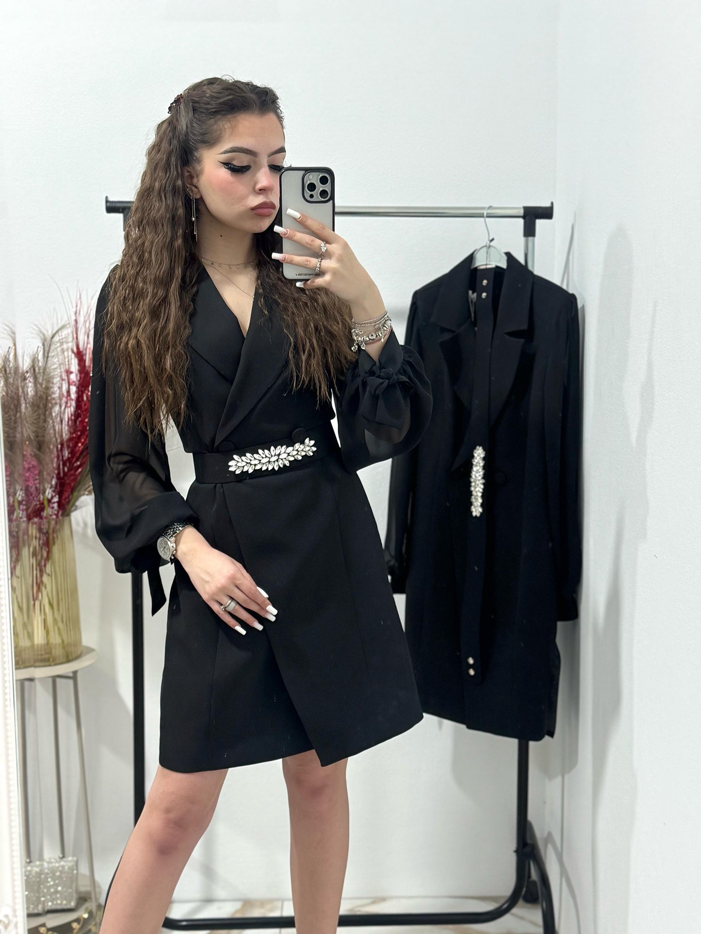 Rochie sacou neagra Bianca
