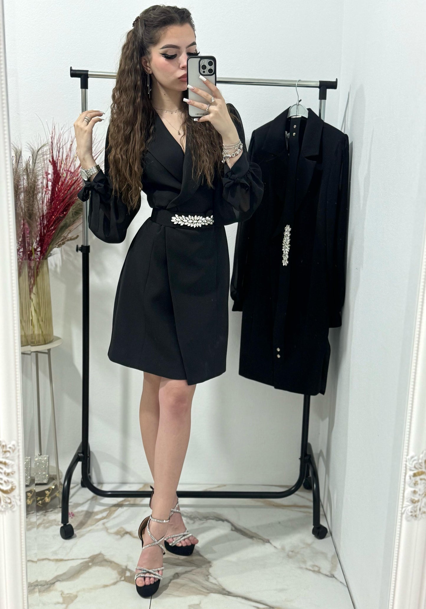 Rochie sacou neagra Bianca