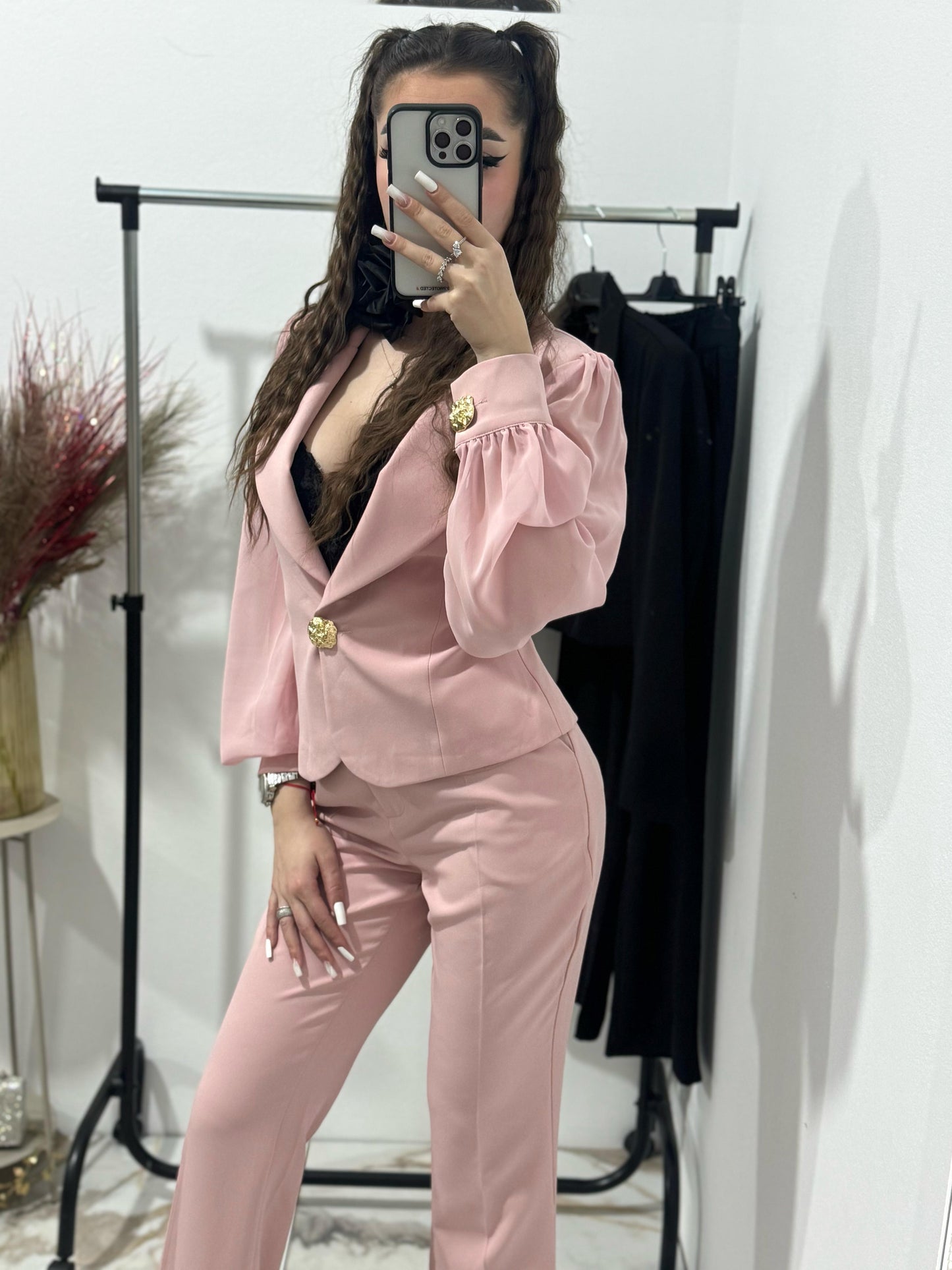 Costum dama elegant, roz Kristinne