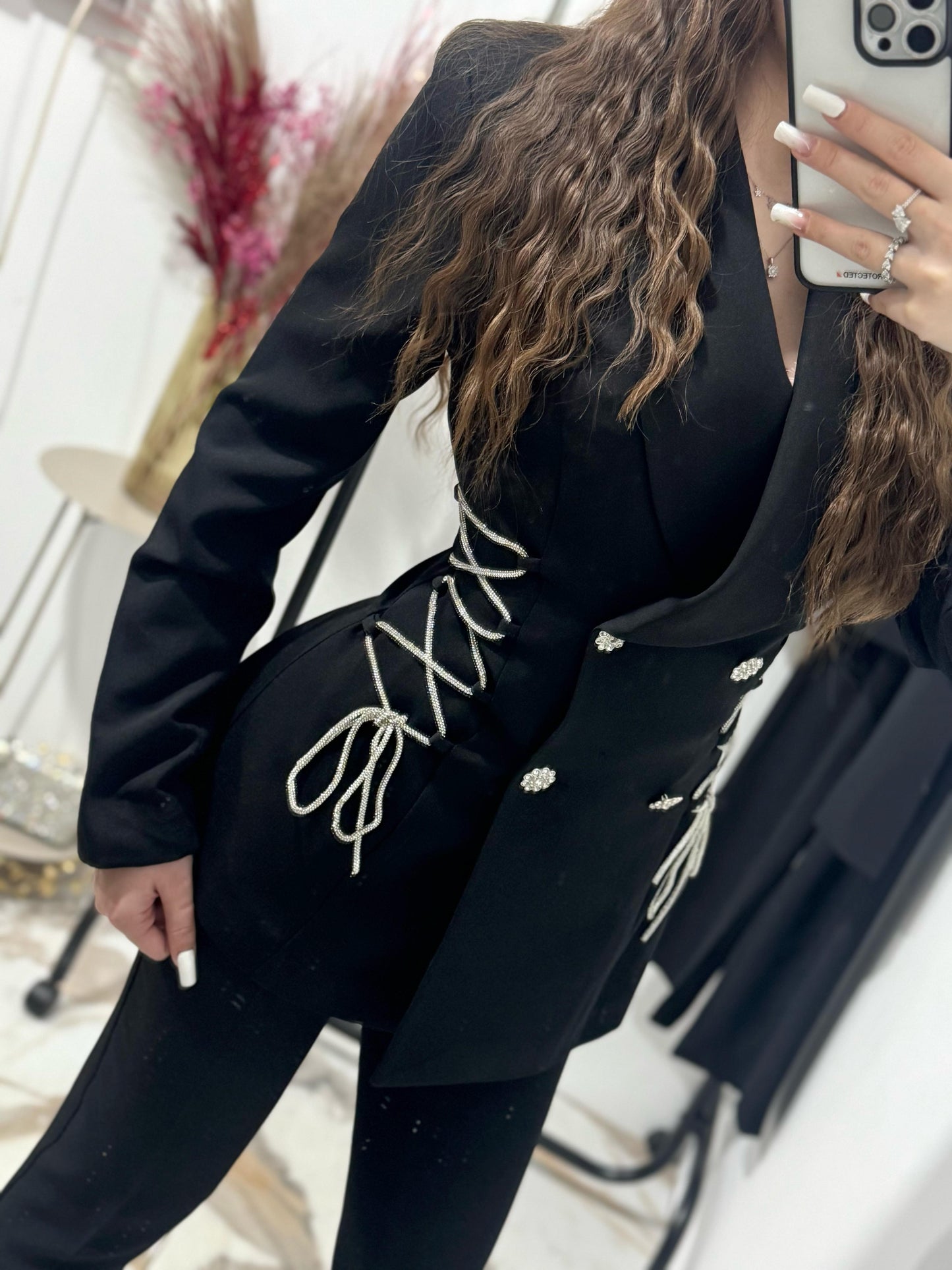 Costum negru elegant Nadine