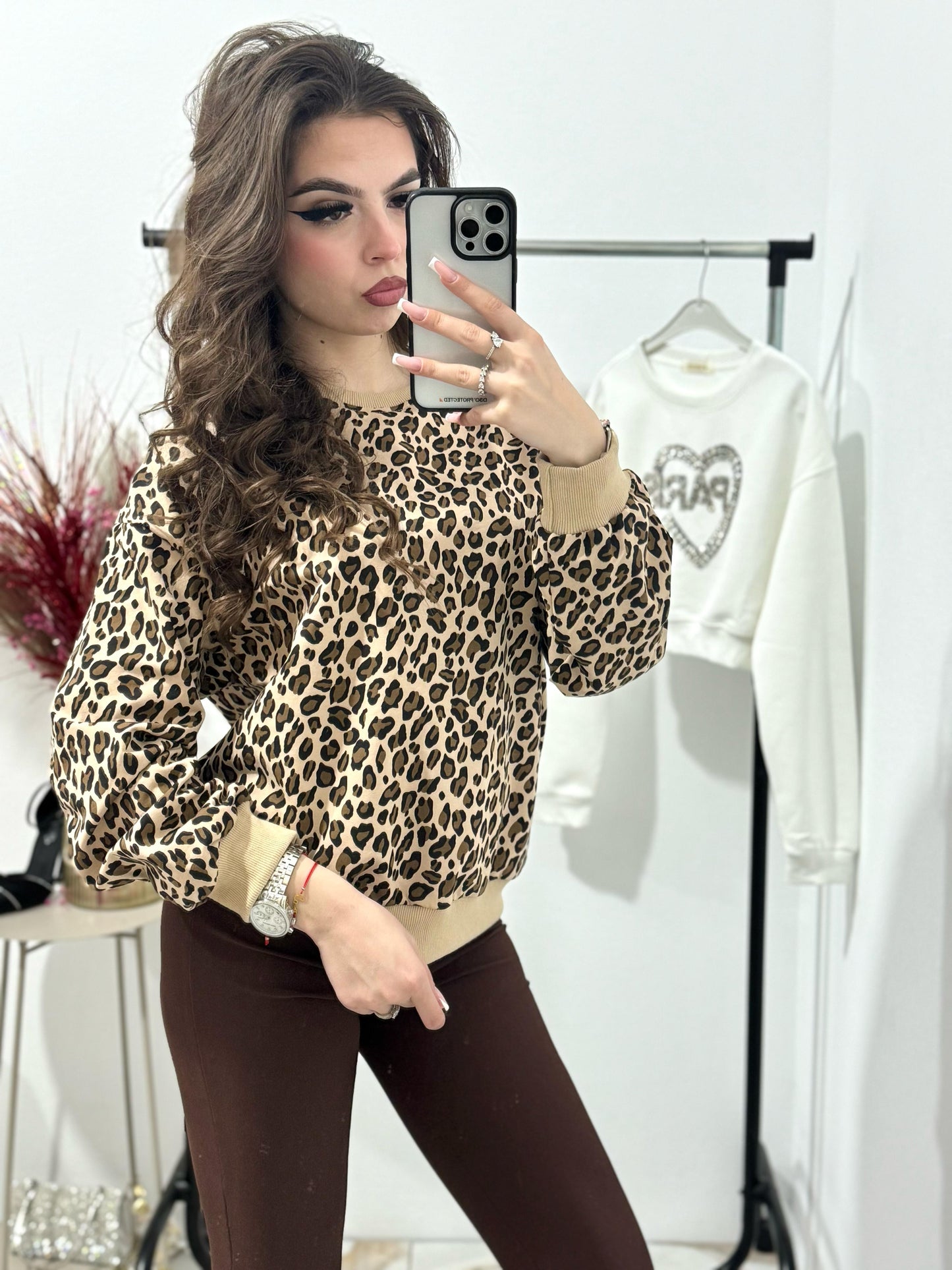 Bluza dama cu imprimeu pantera Tania