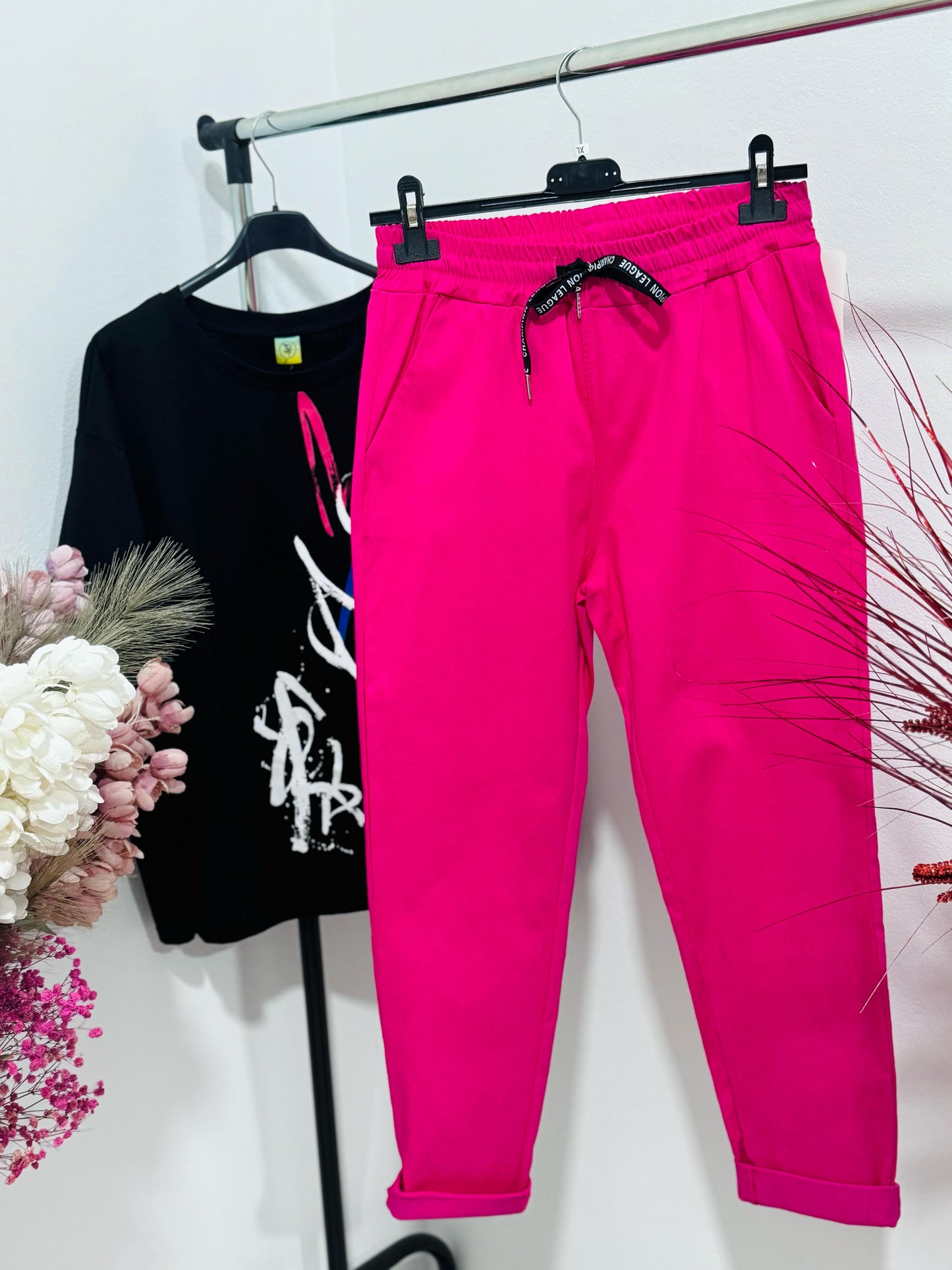Pantaloni fucsia casual Alice