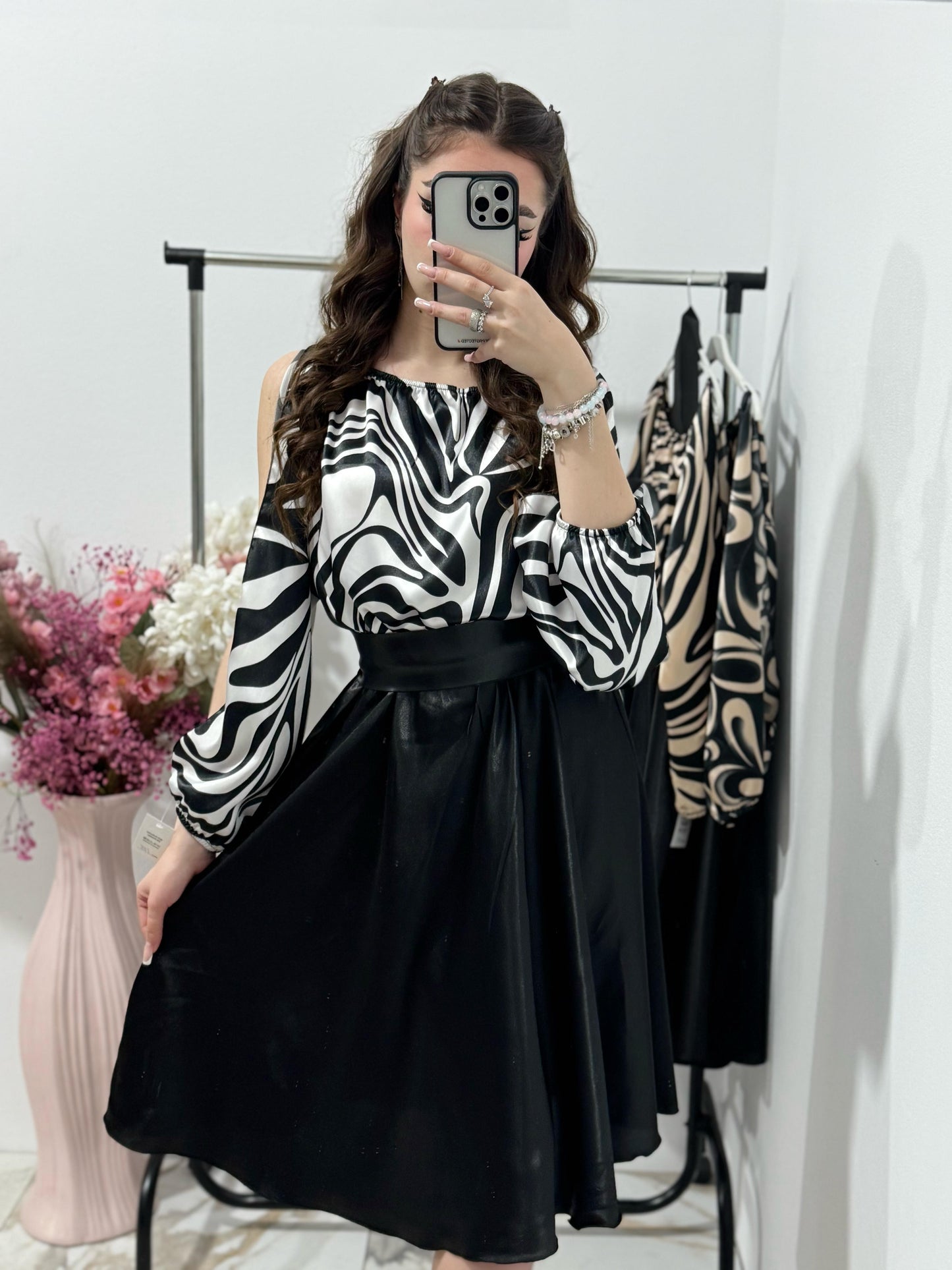 Rochie din satin scurta Bianca