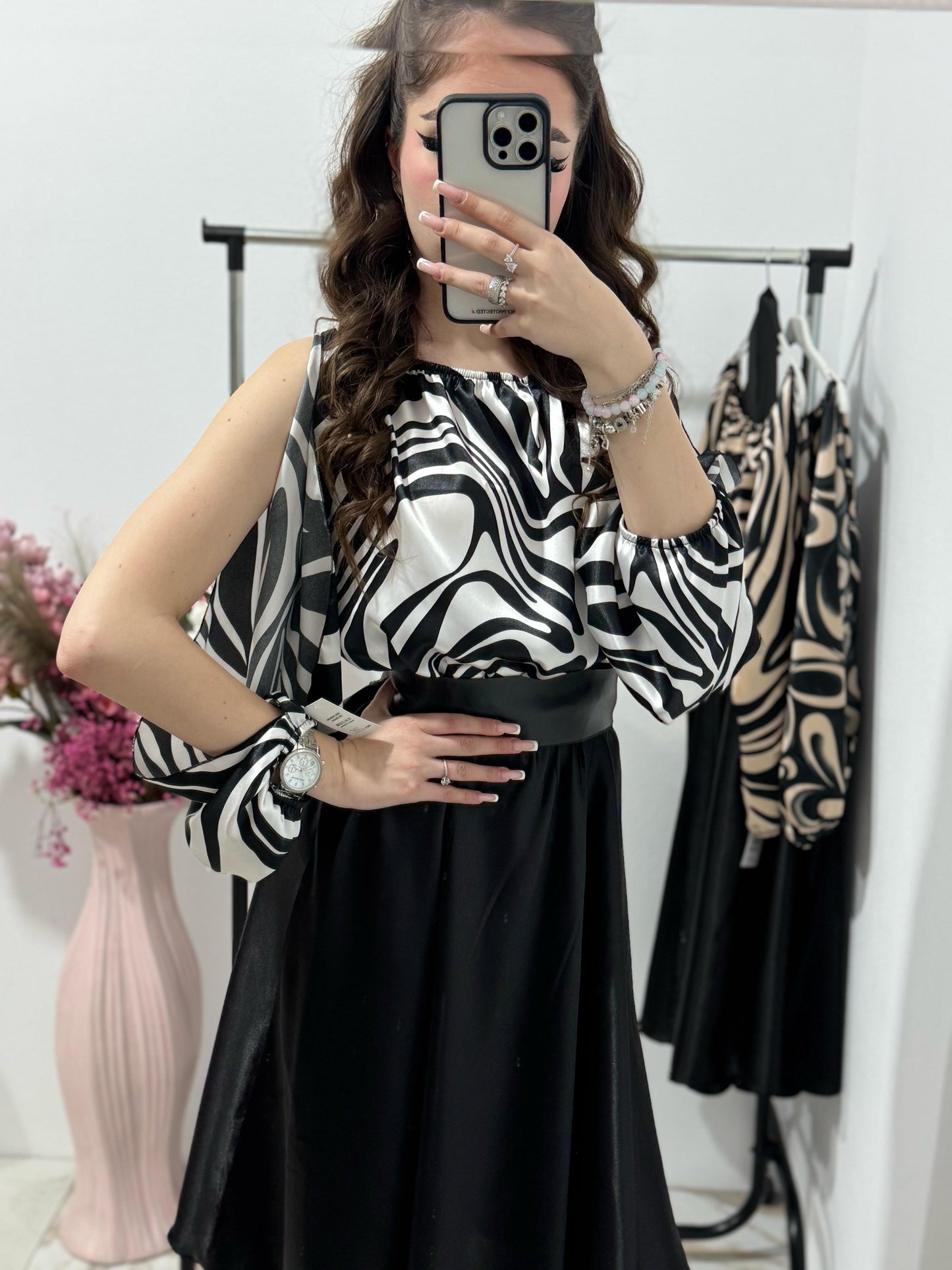 Rochie din satin scurta Bianca