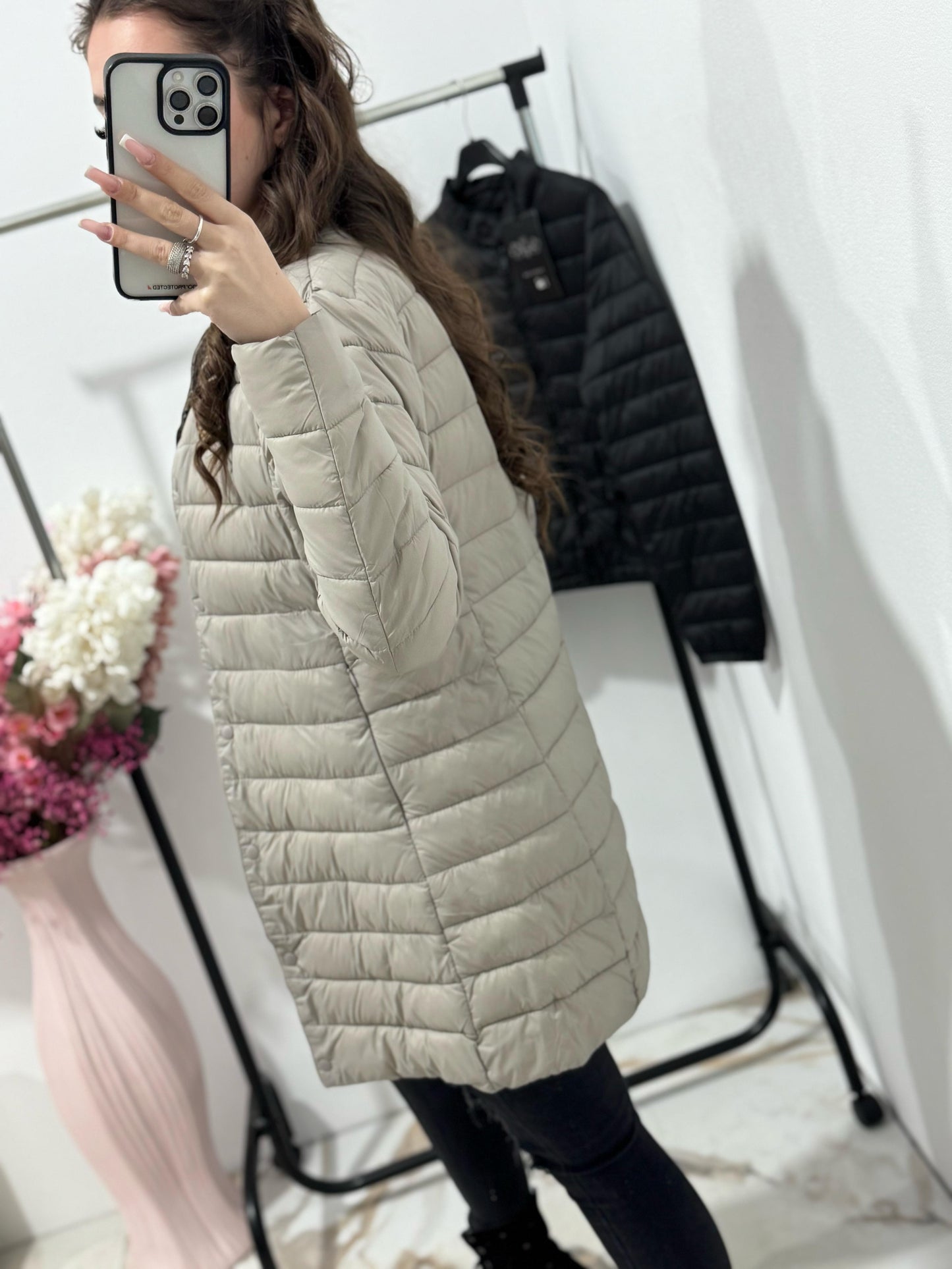 Geaca beige Bella