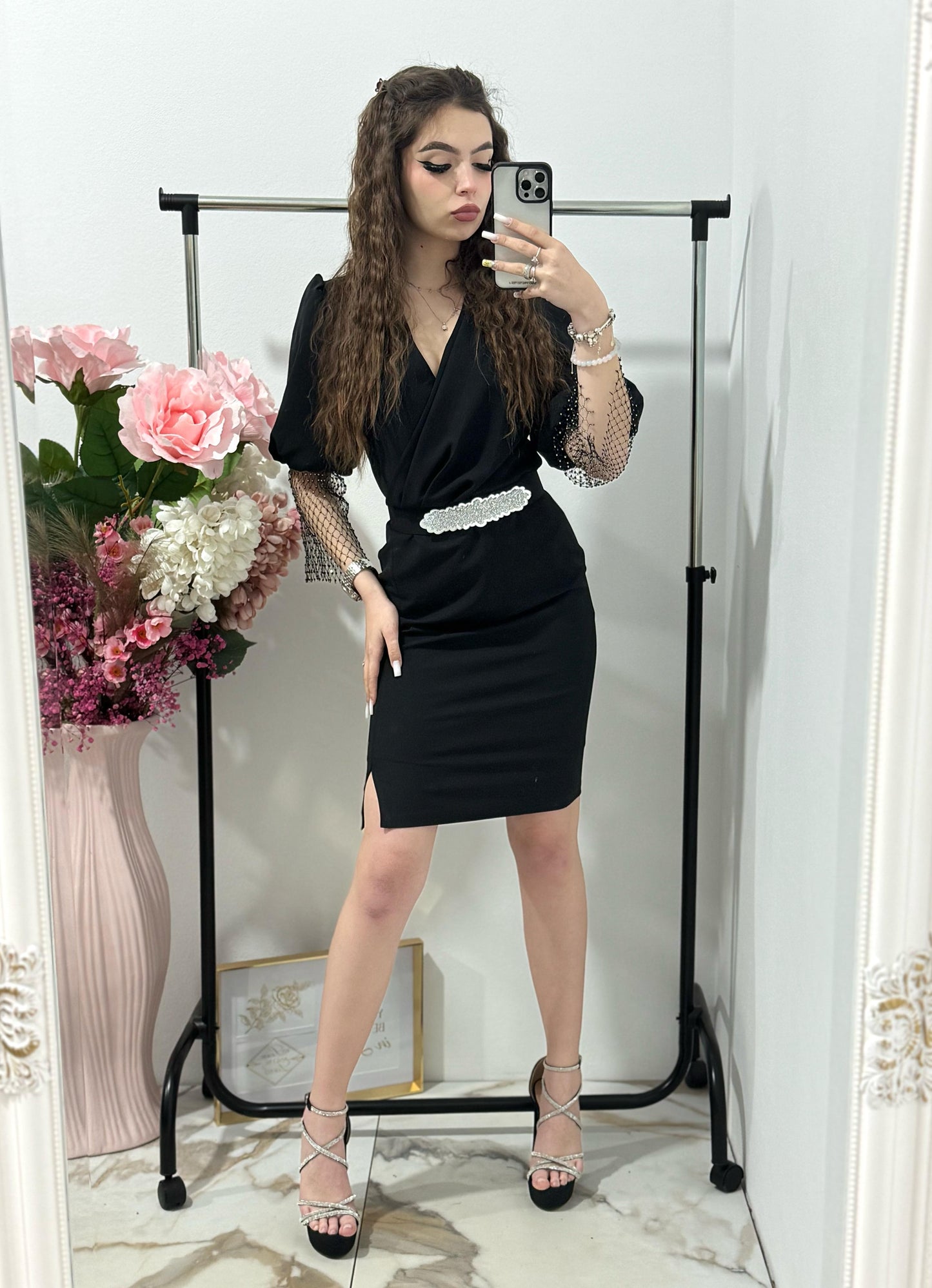 Rochie neagra eleganta Nicoleta