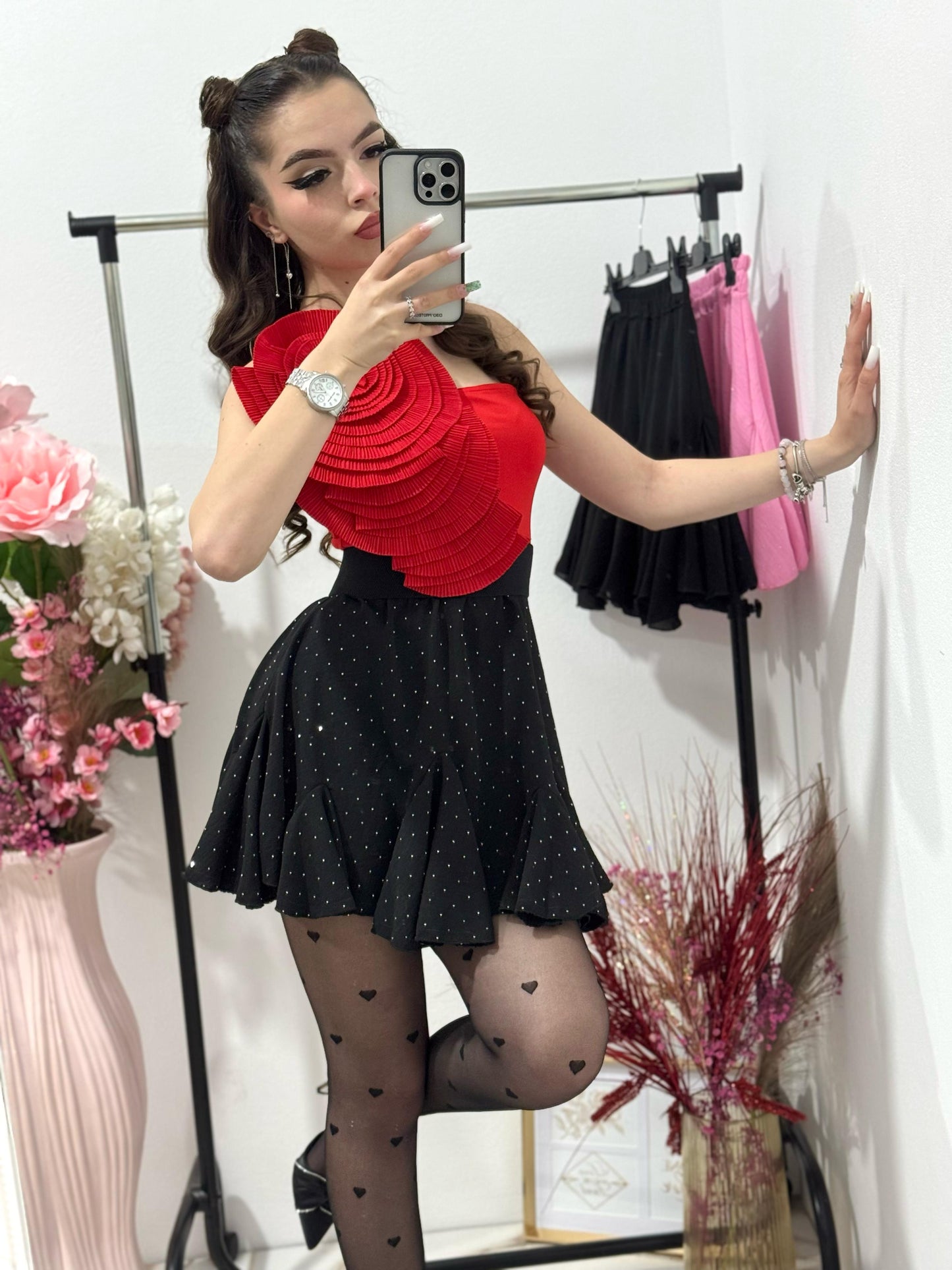 Body dama rosu Miruna