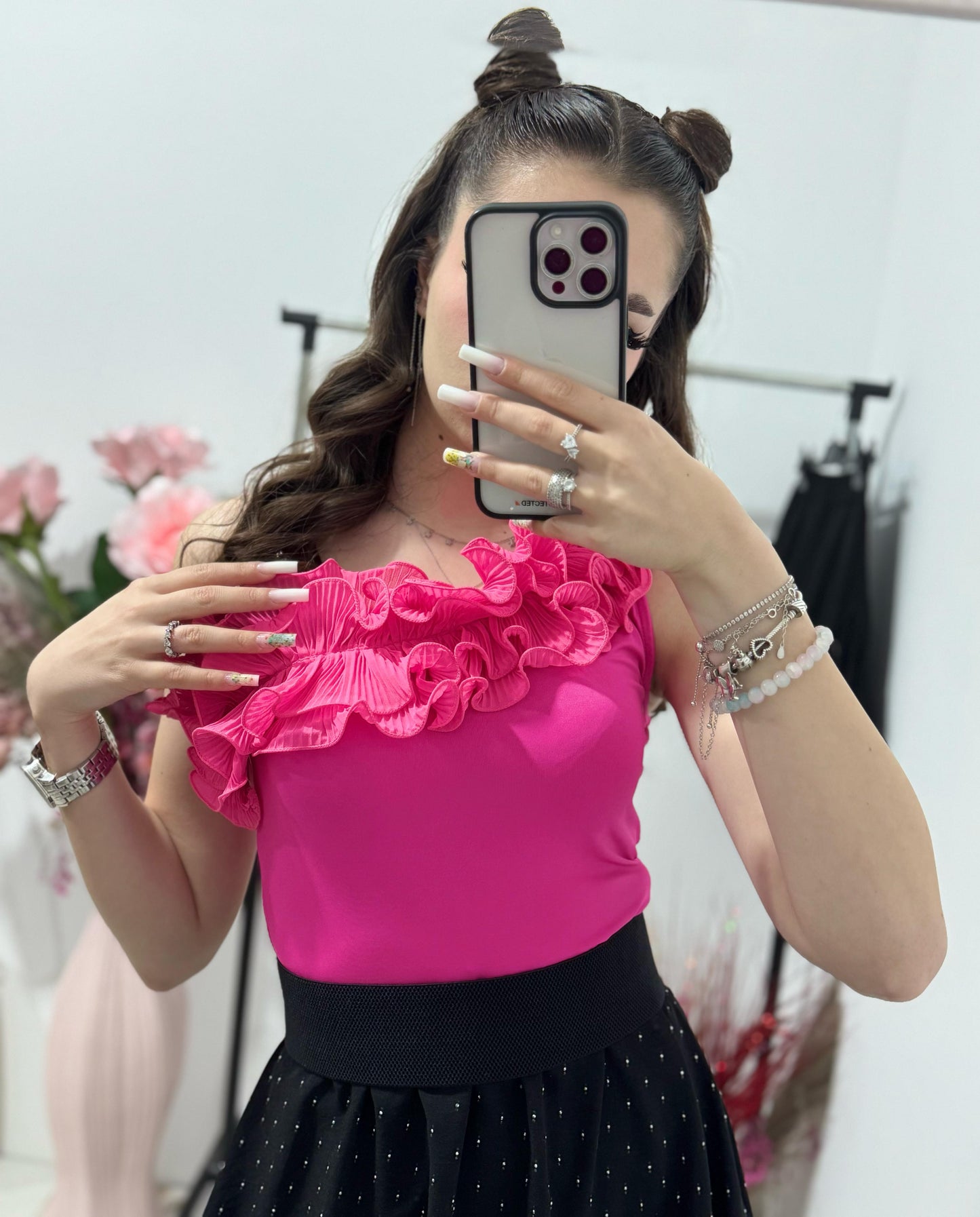 Body dama fucsia Clarisse