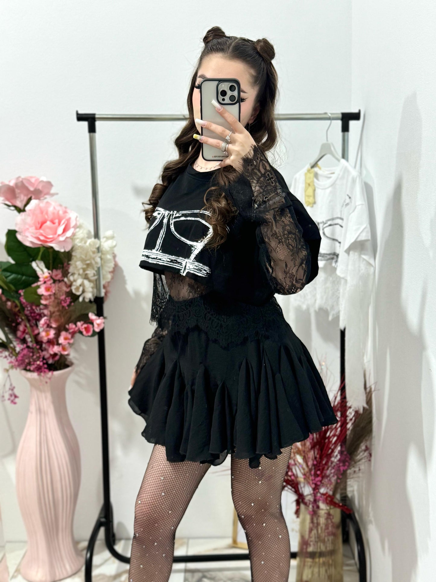 Tricou negru Selena