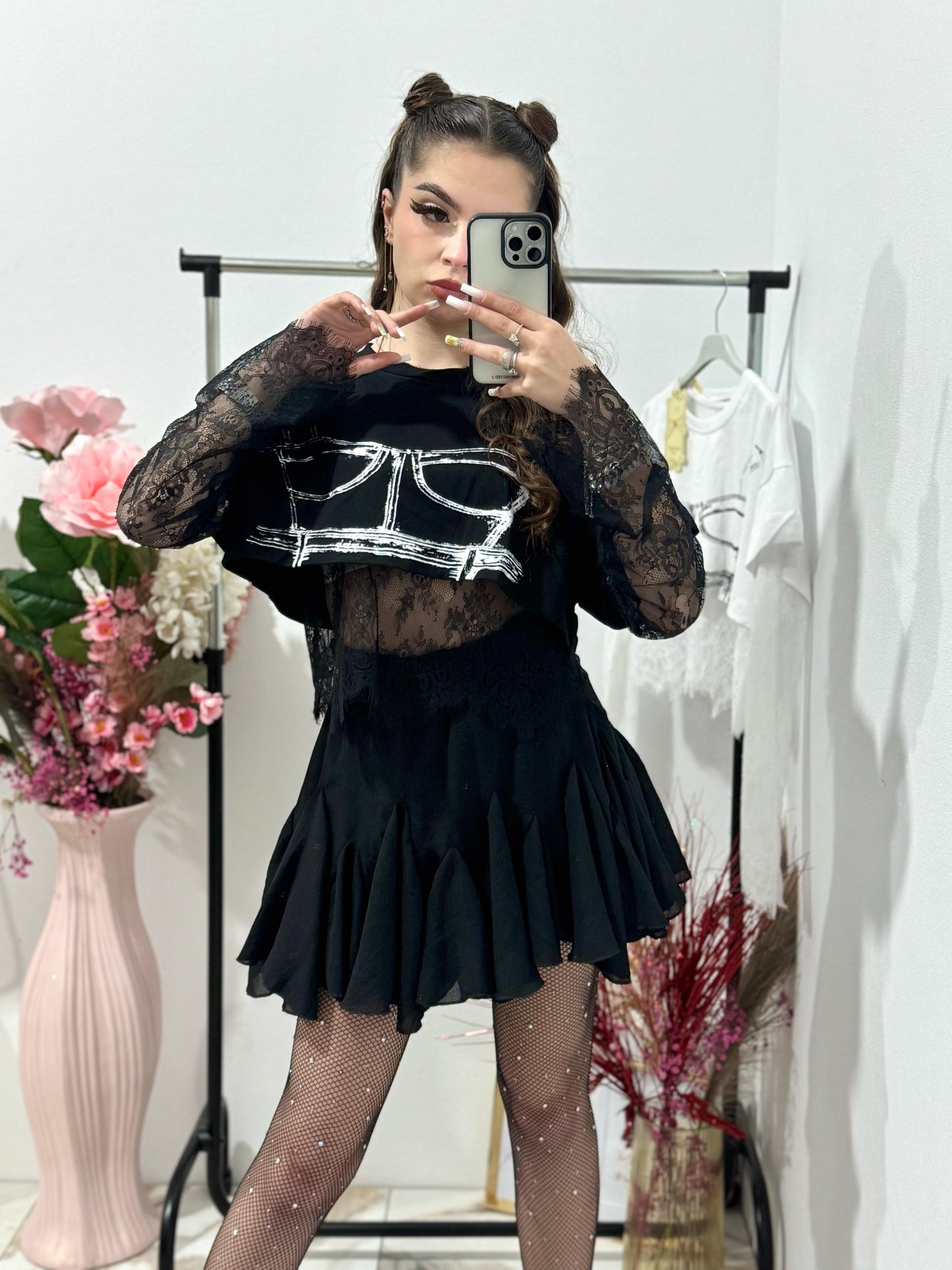 Tricou negru Selena