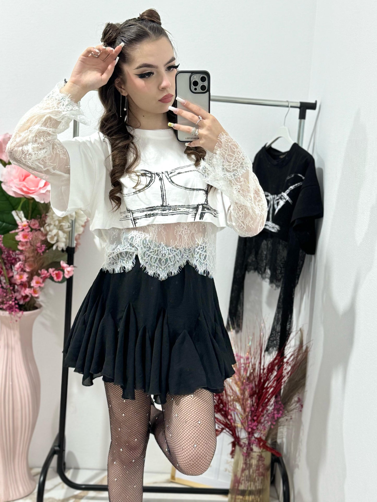 Tricou alb Selena