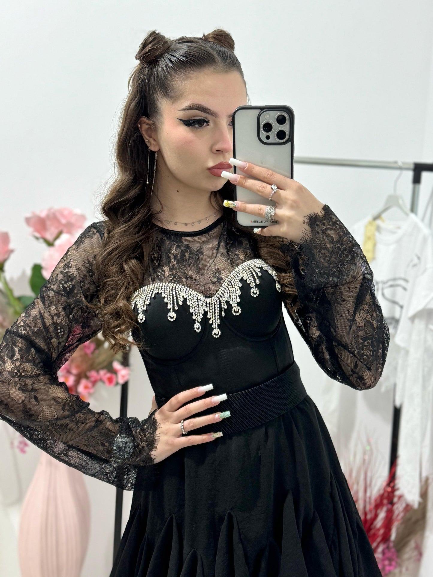 Corset negru Laurette
