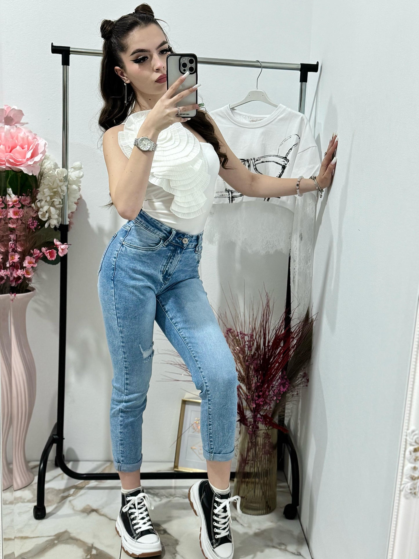 Blugi Mom Fit Corina