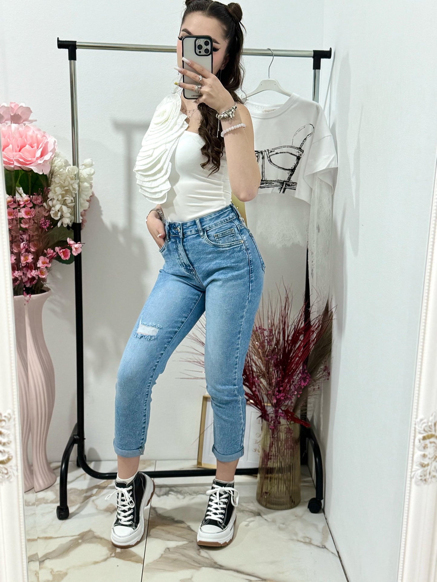 Blugi Mom Fit Corina