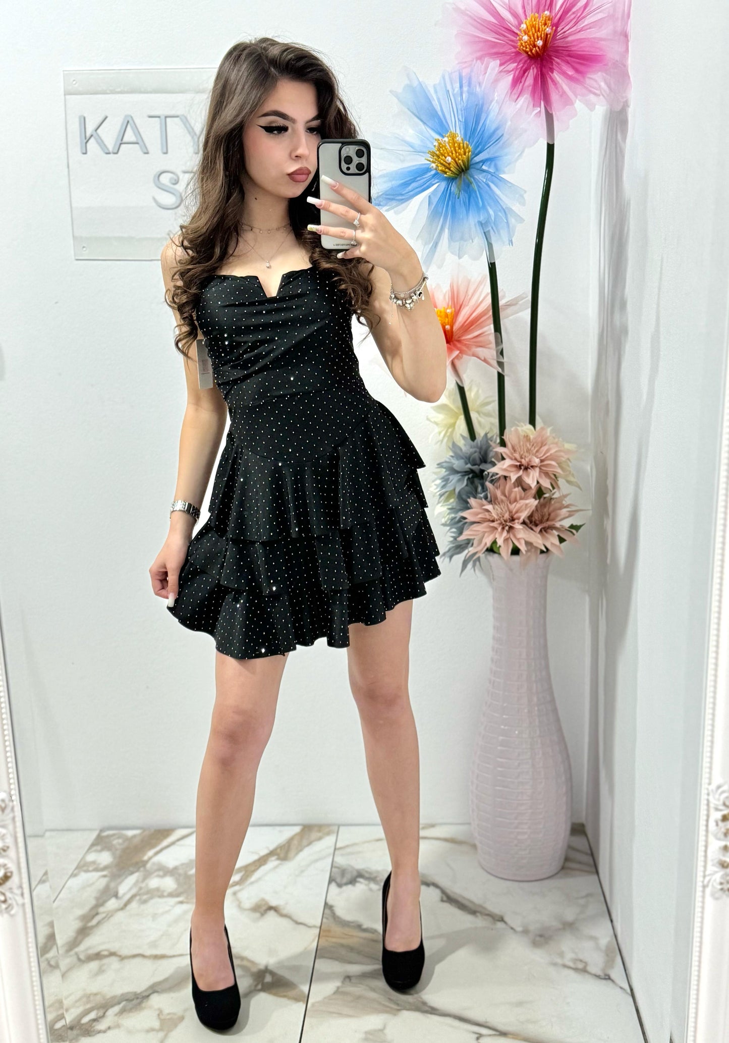 Rochie eleganta neagra Zonia