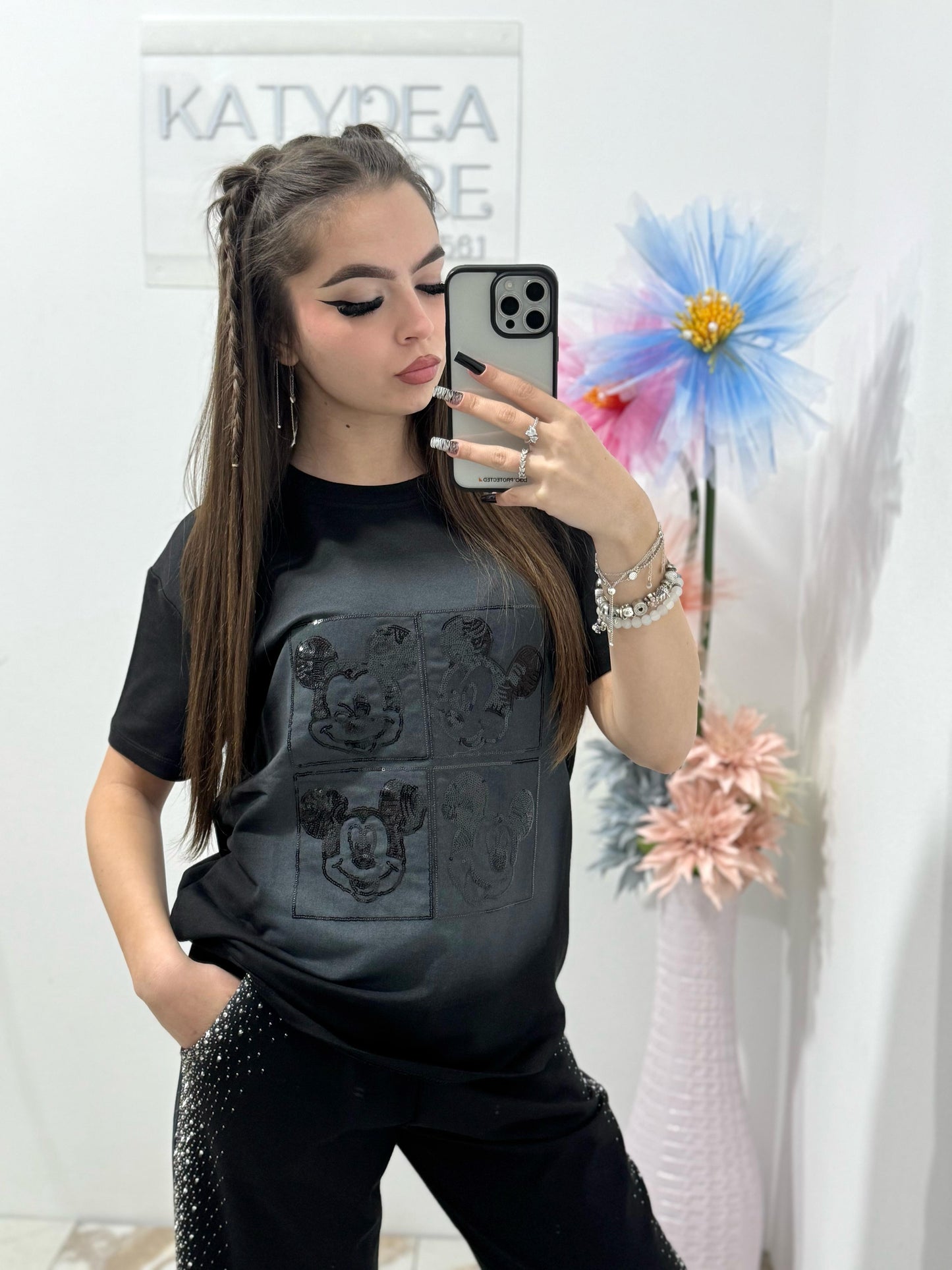 Tricou Mickey Black