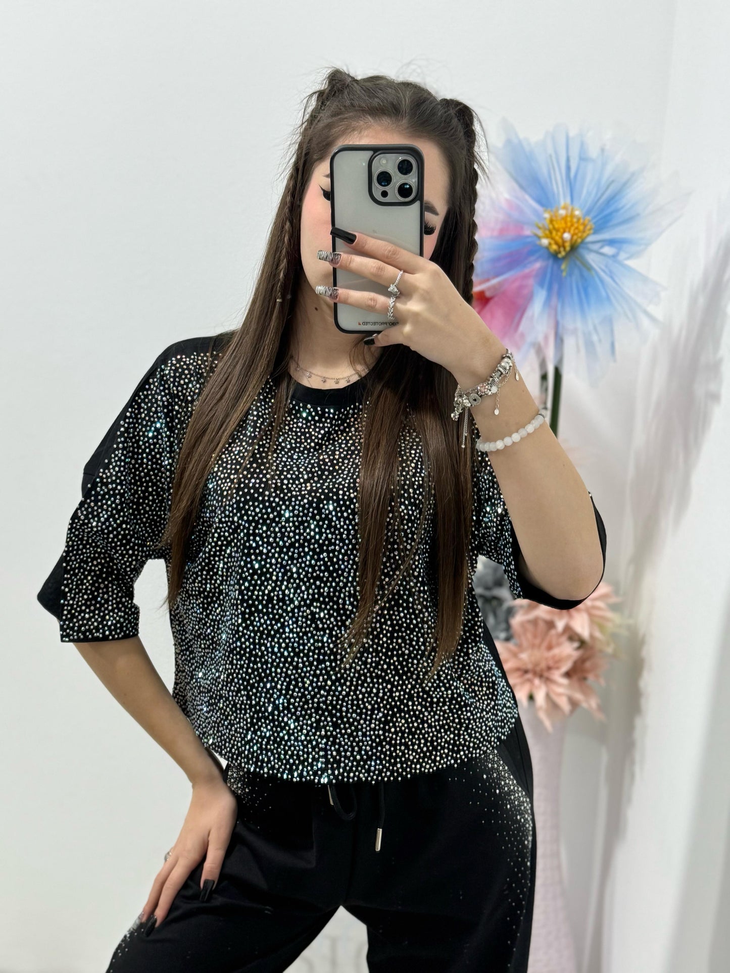 Tricou crop Shinne