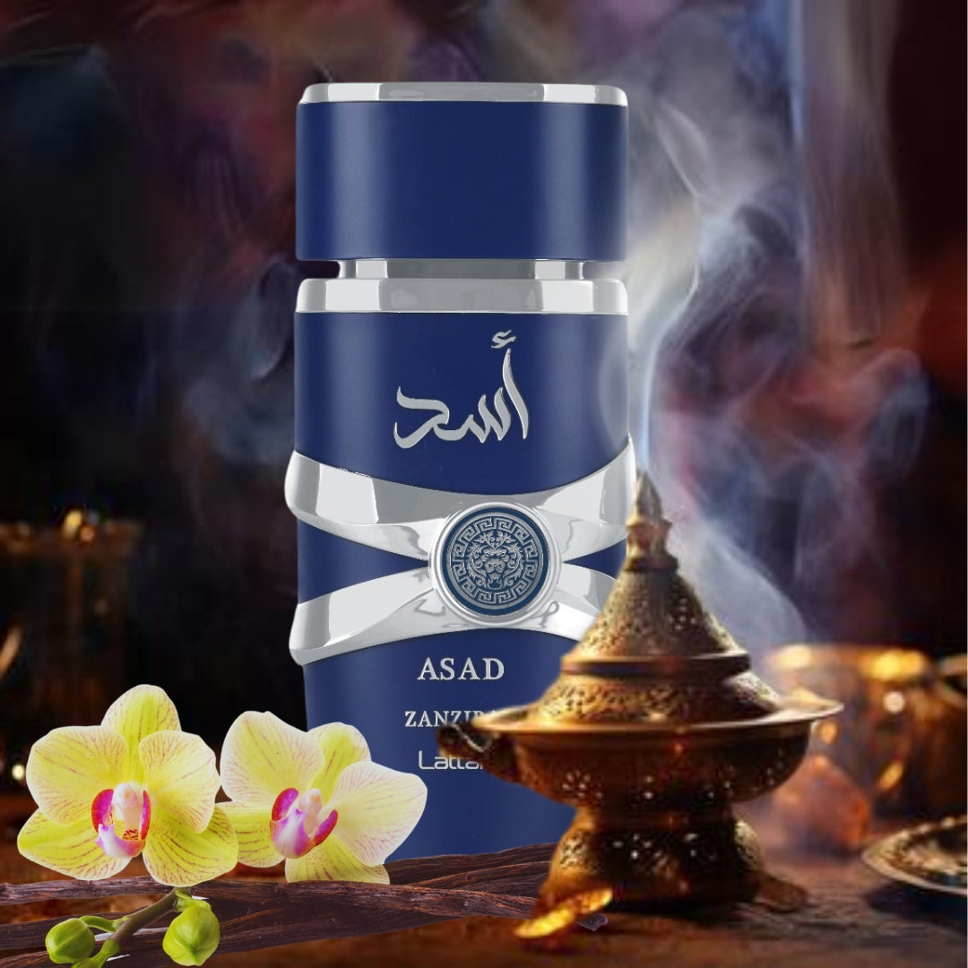 Apa de Parfum Asad Zanzibar, Lattafa, Barbati - 100ml
