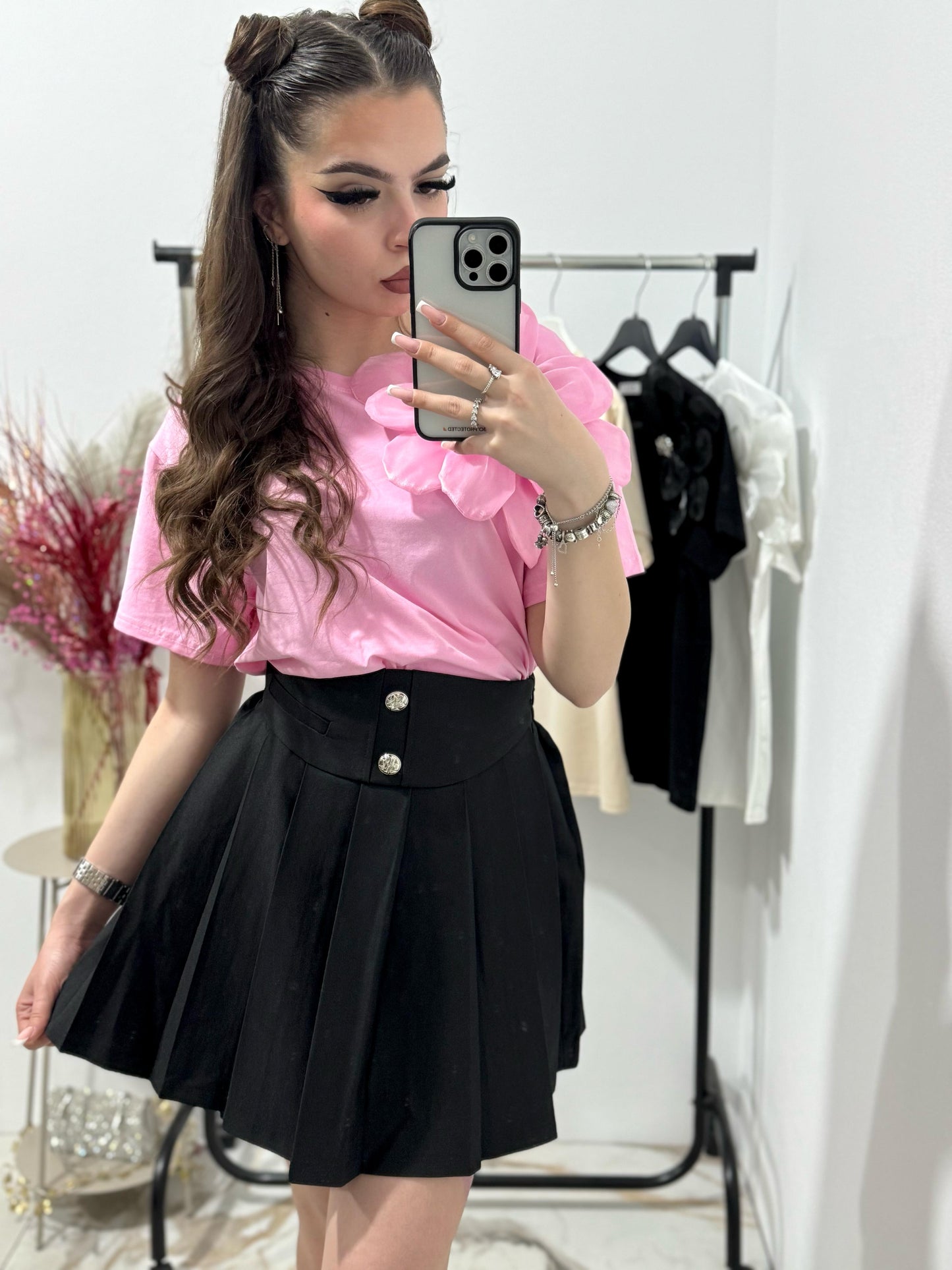 Fusta scurta neagra Adelinne