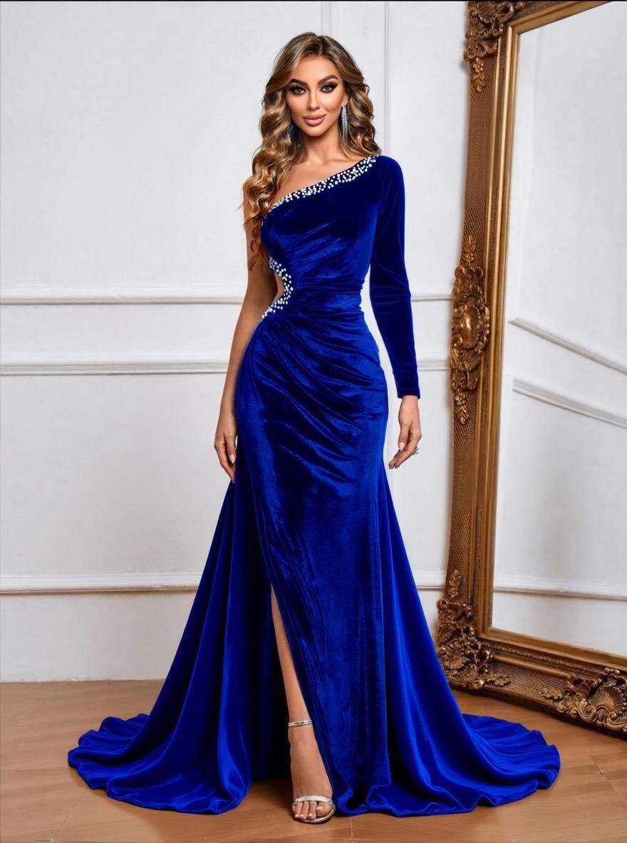 Rochie lunga din catifea Helena