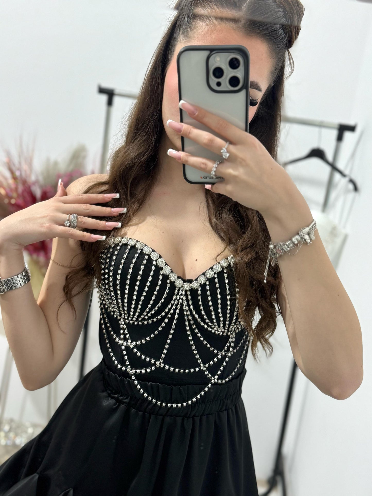 Top elegant cu cristale Sparkle