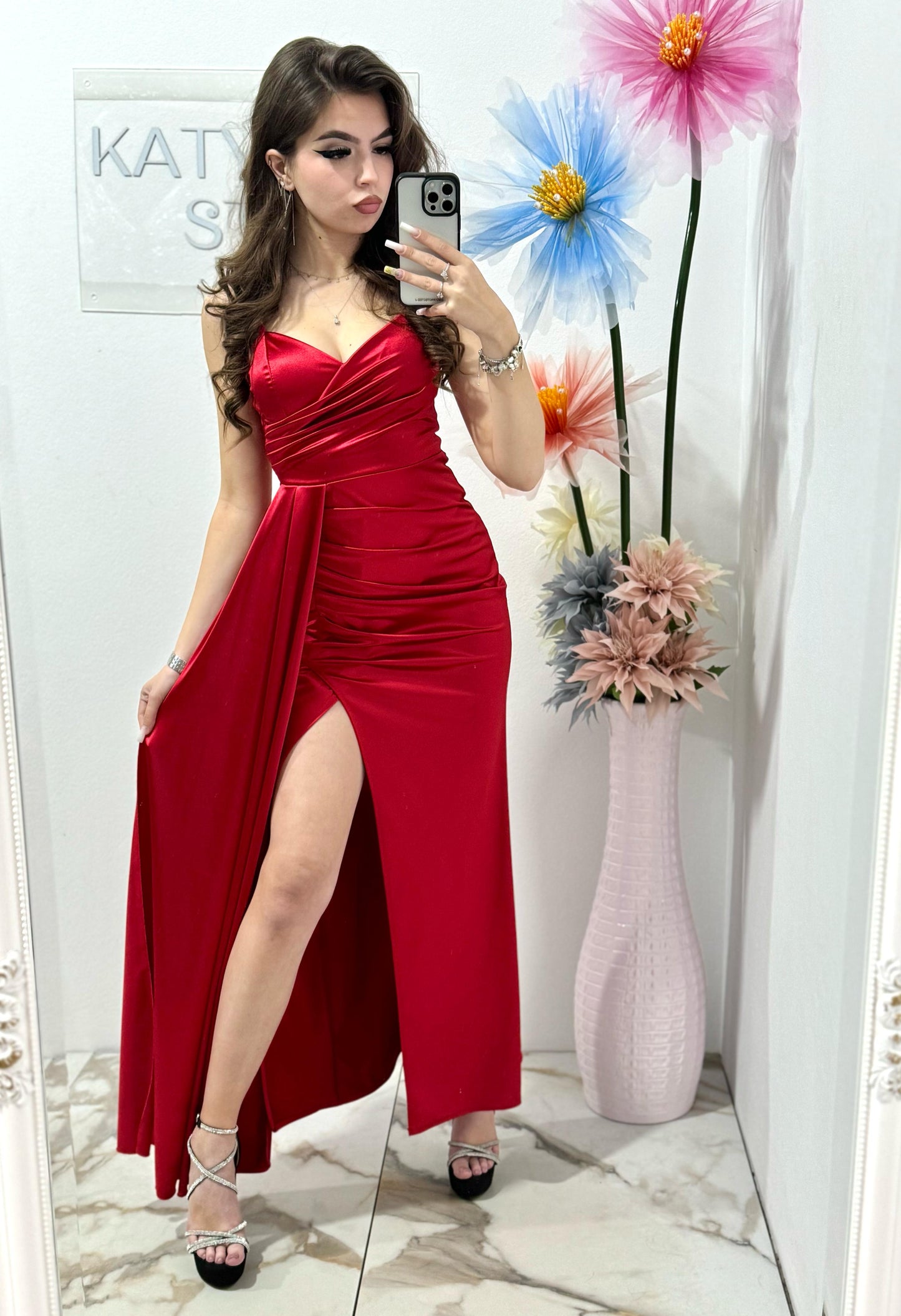 Rochie eleganta rosie Monique