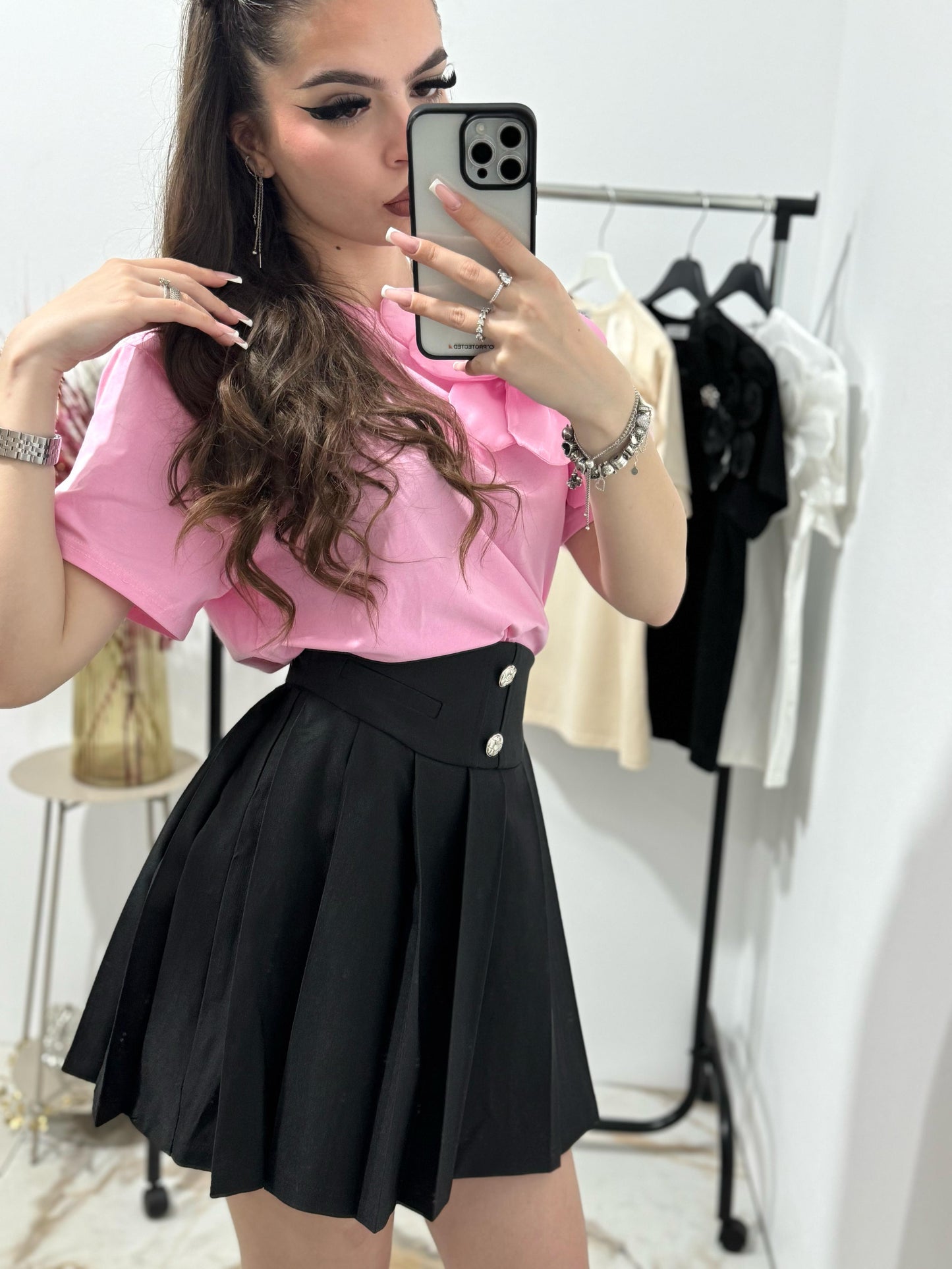 Fusta scurta neagra Adelinne
