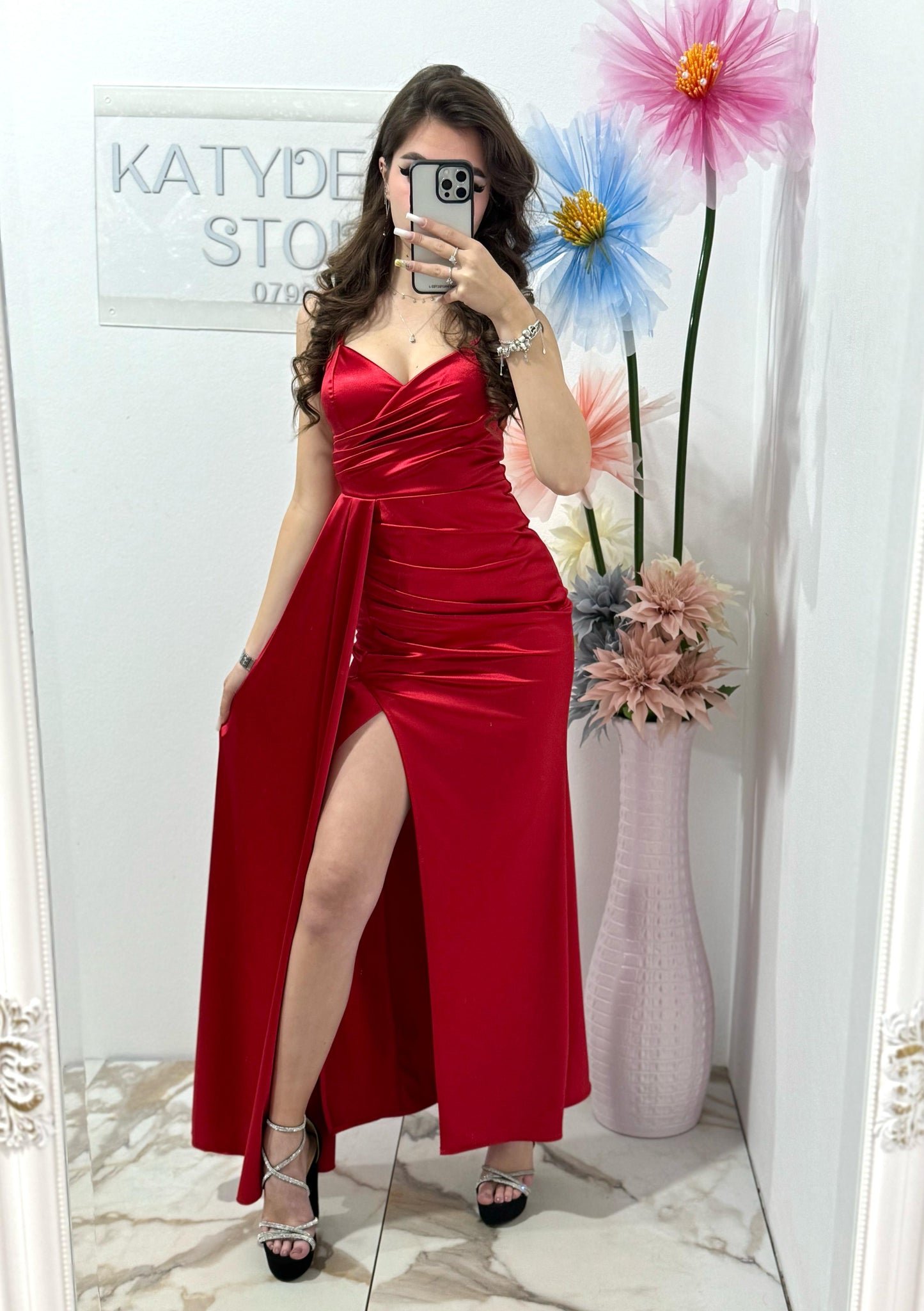 Rochie eleganta rosie Monique