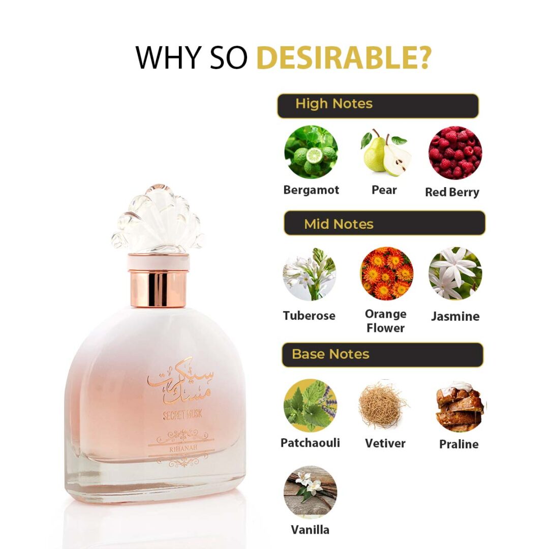 Parfum Secret Musk, Nusuk, Unisex - 100ml
