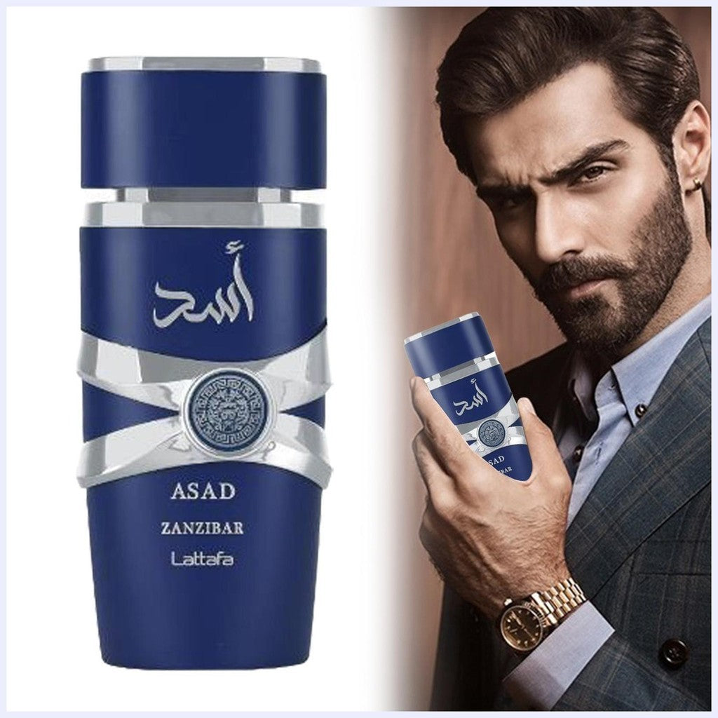 Apa de Parfum Asad Zanzibar, Lattafa, Barbati - 100ml