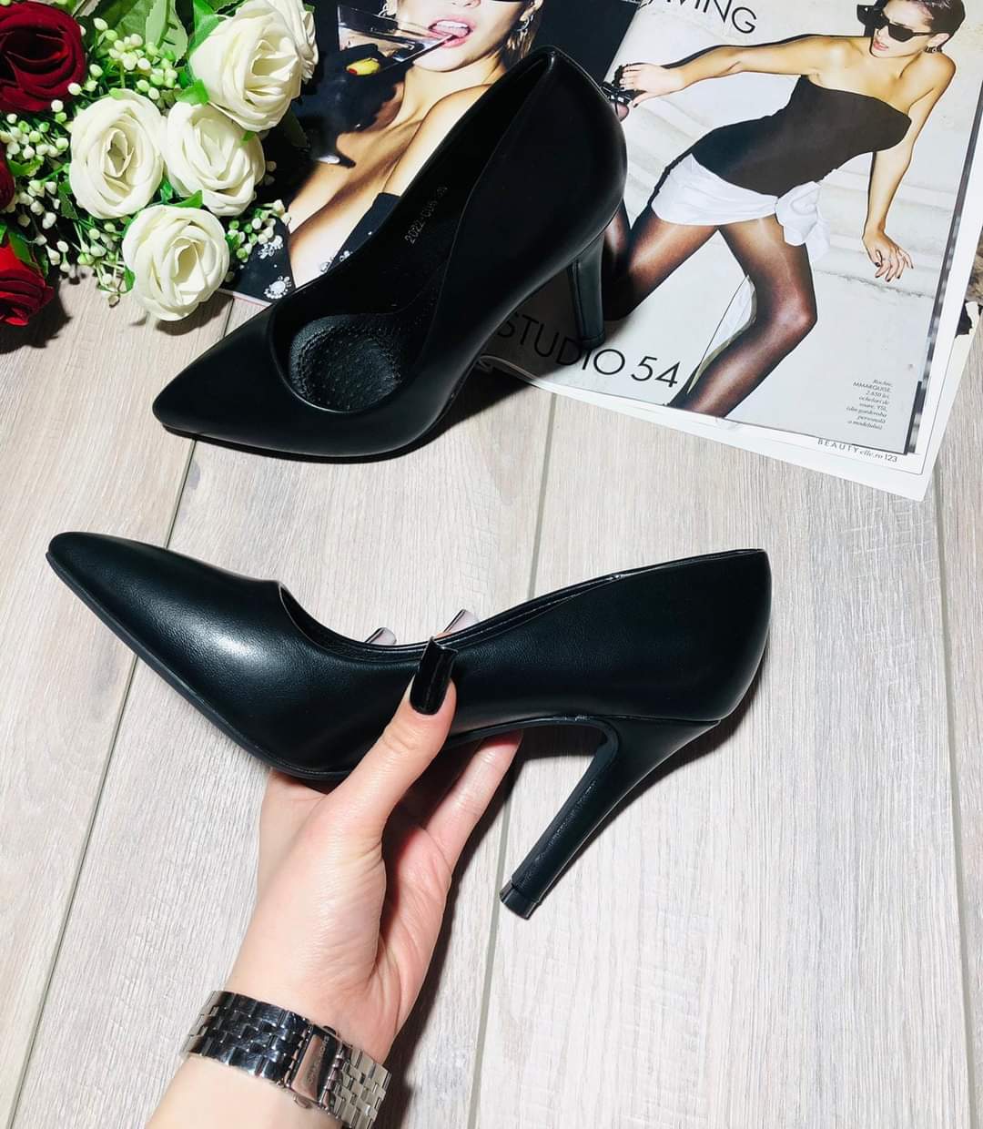 Pantof stiletto negru