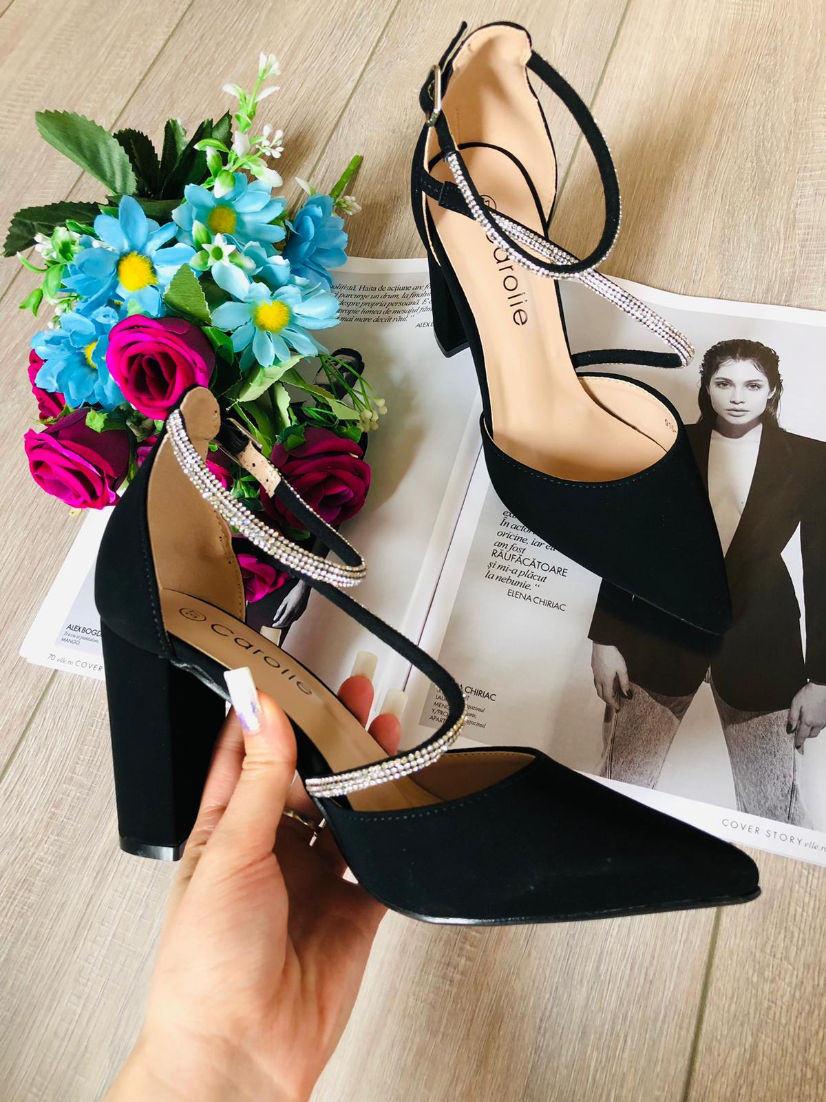 Pantofi Caroline cu bareta