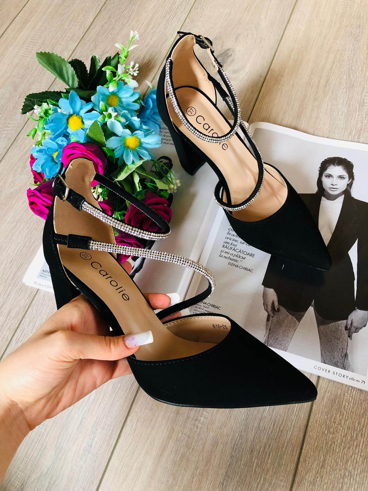 Pantofi Caroline cu bareta