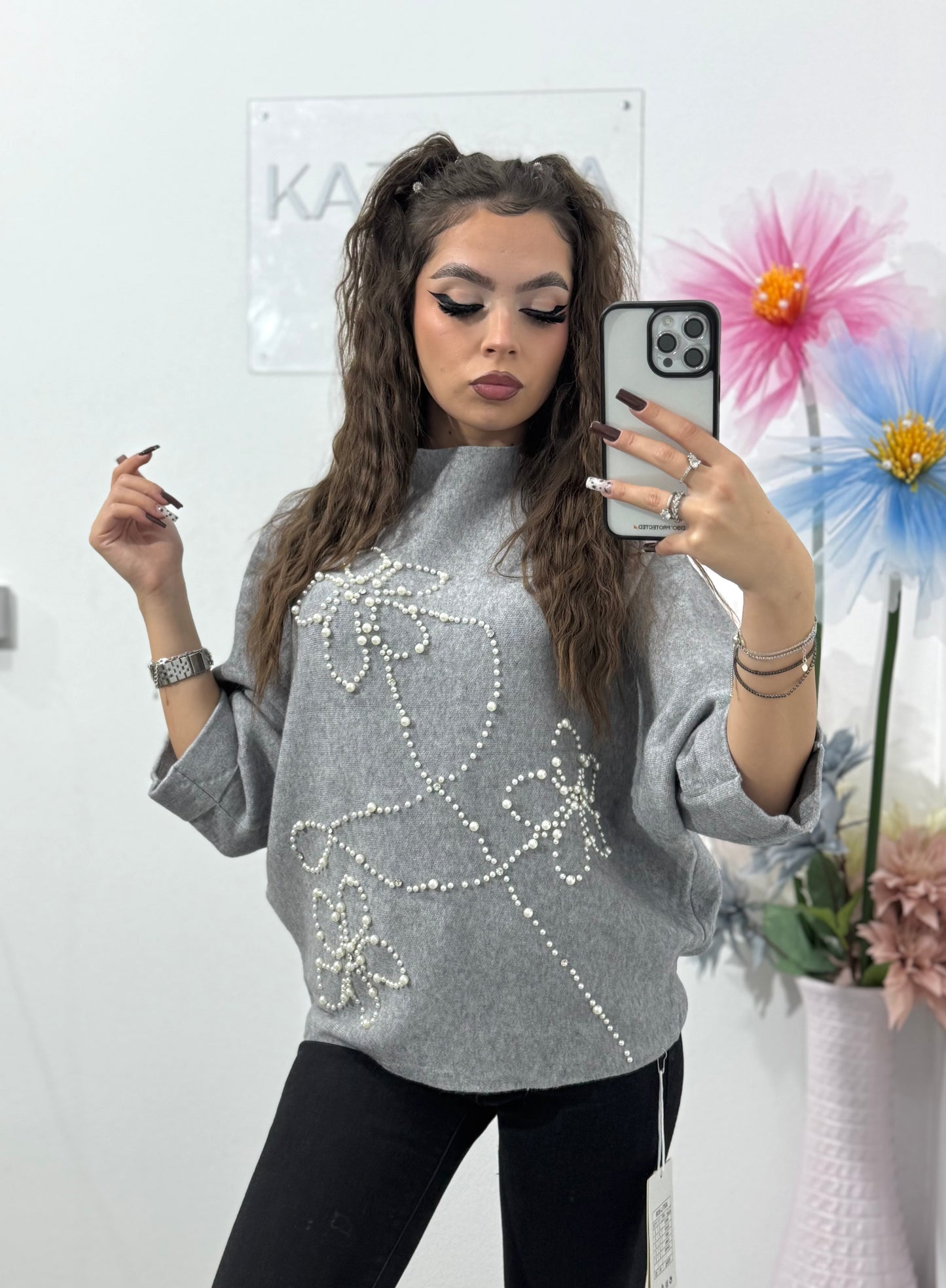 Bluză din tricot Pearls