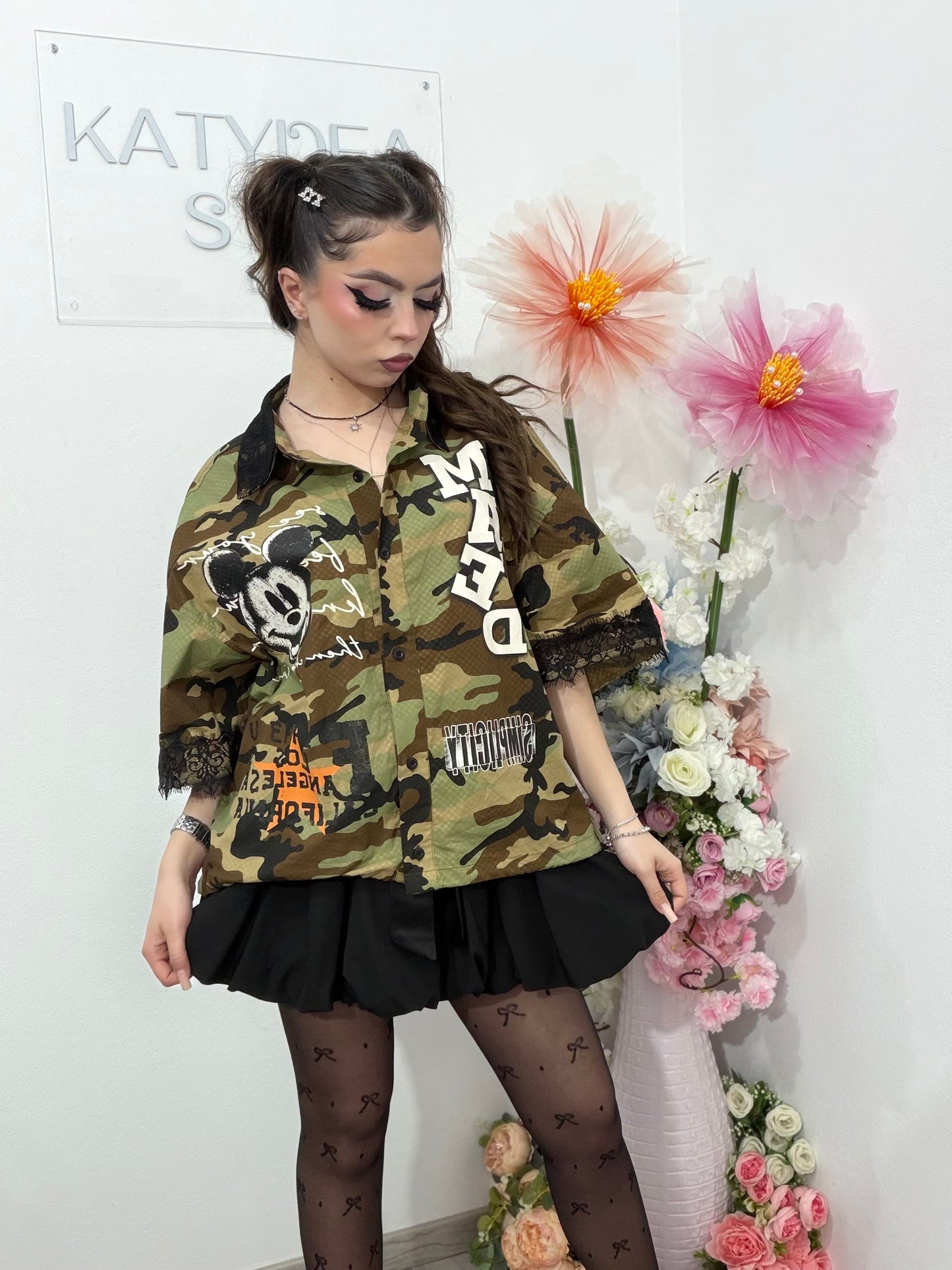 Camasa still army cu inspiratii coreene