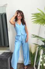 Compleu din in ELEGANCE blue