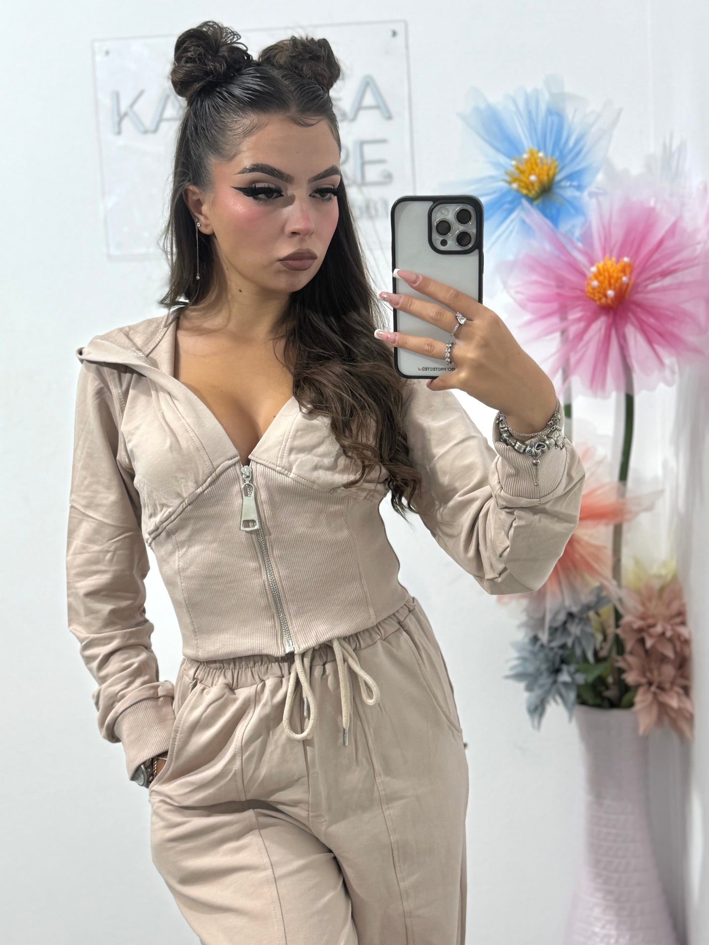 Compleu damă beige Anna