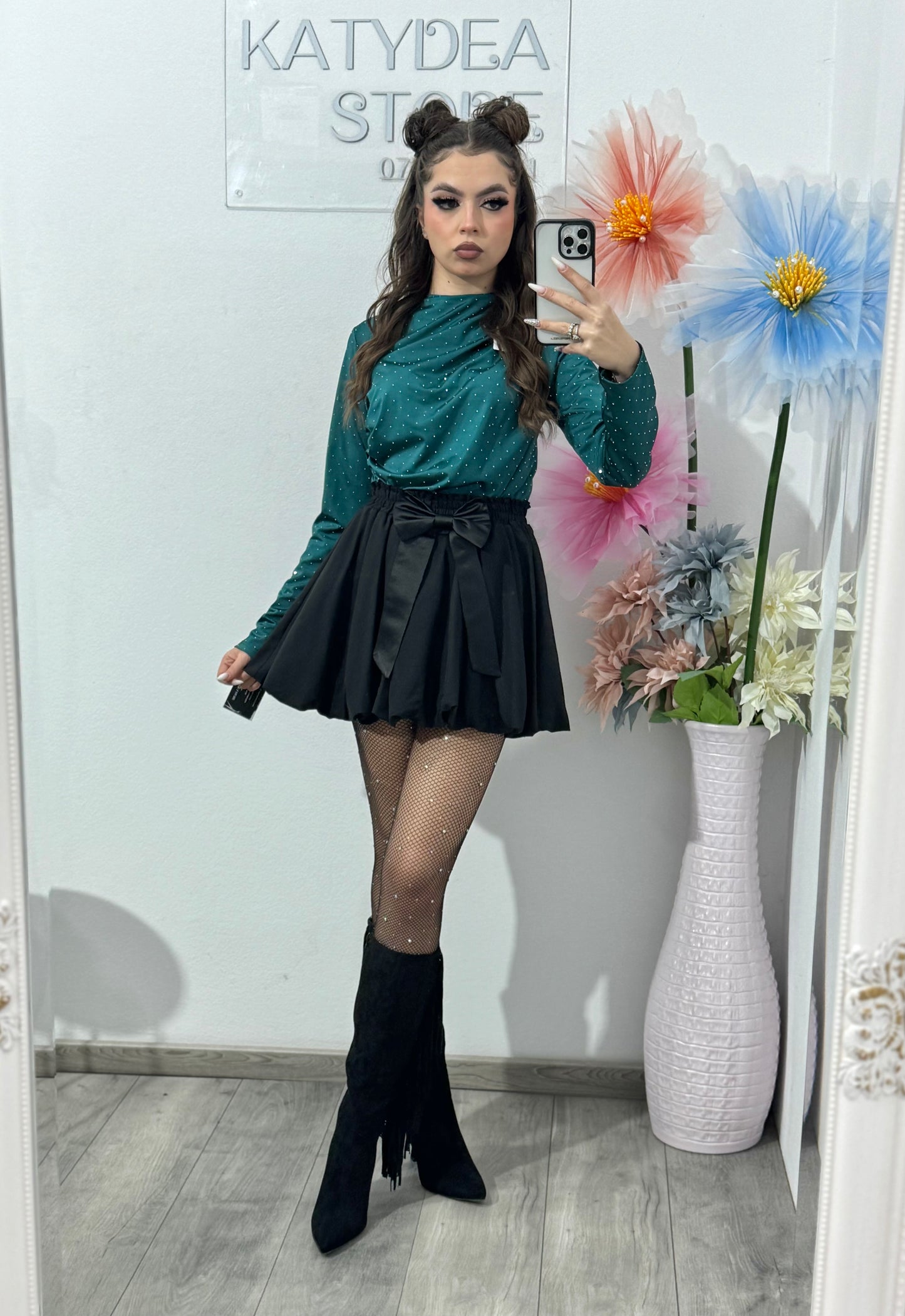 Body elegant cu cristale ștanțate IOANA