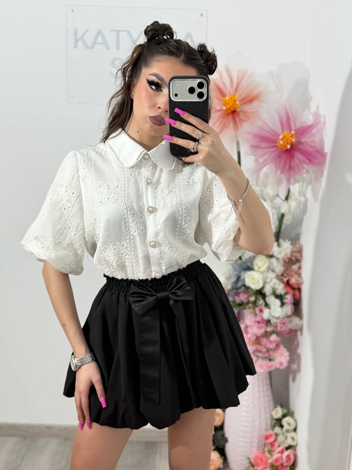 Cămașă elegantă MARA alba