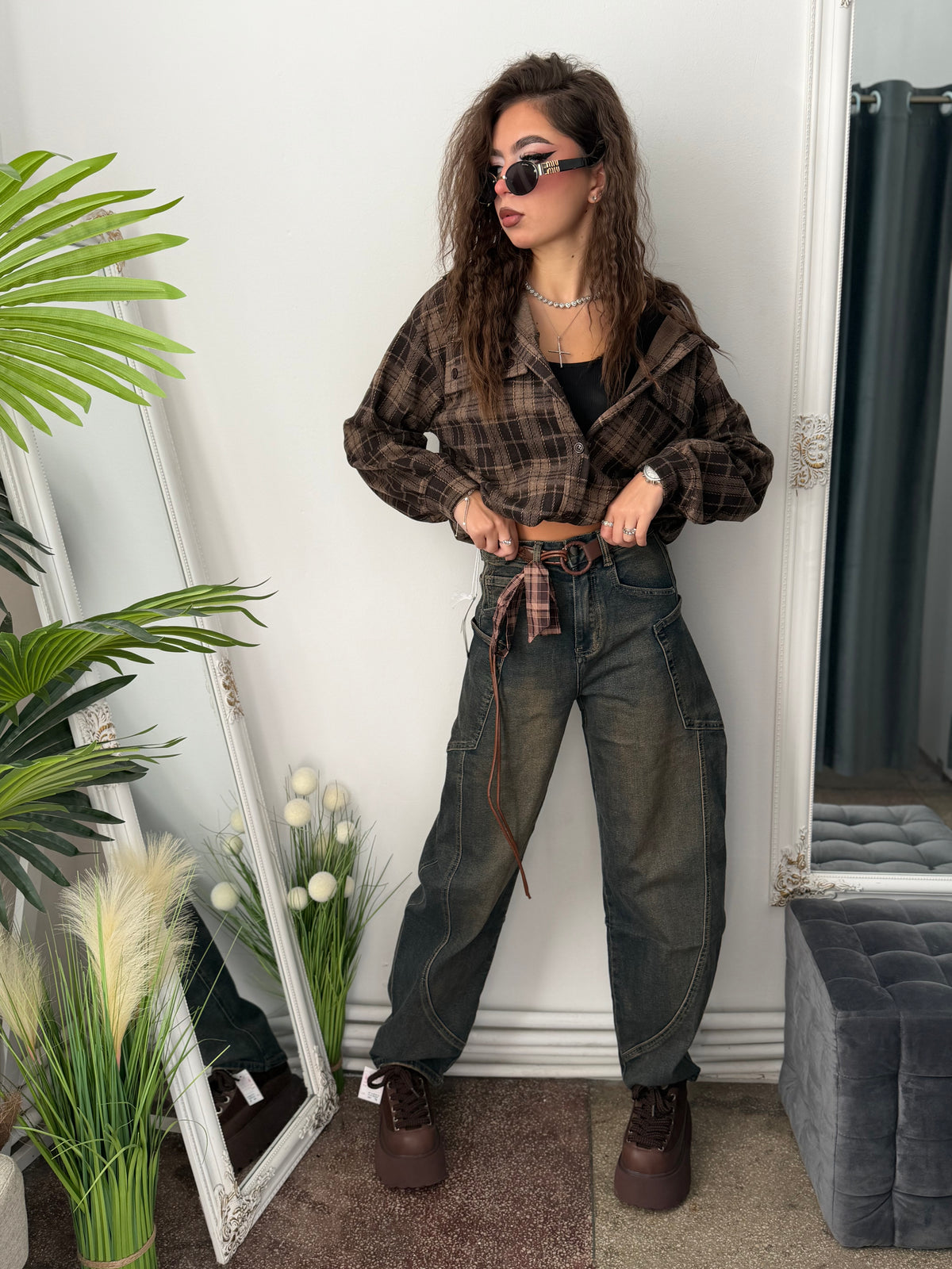 Jeans BalloonFit BROWN
